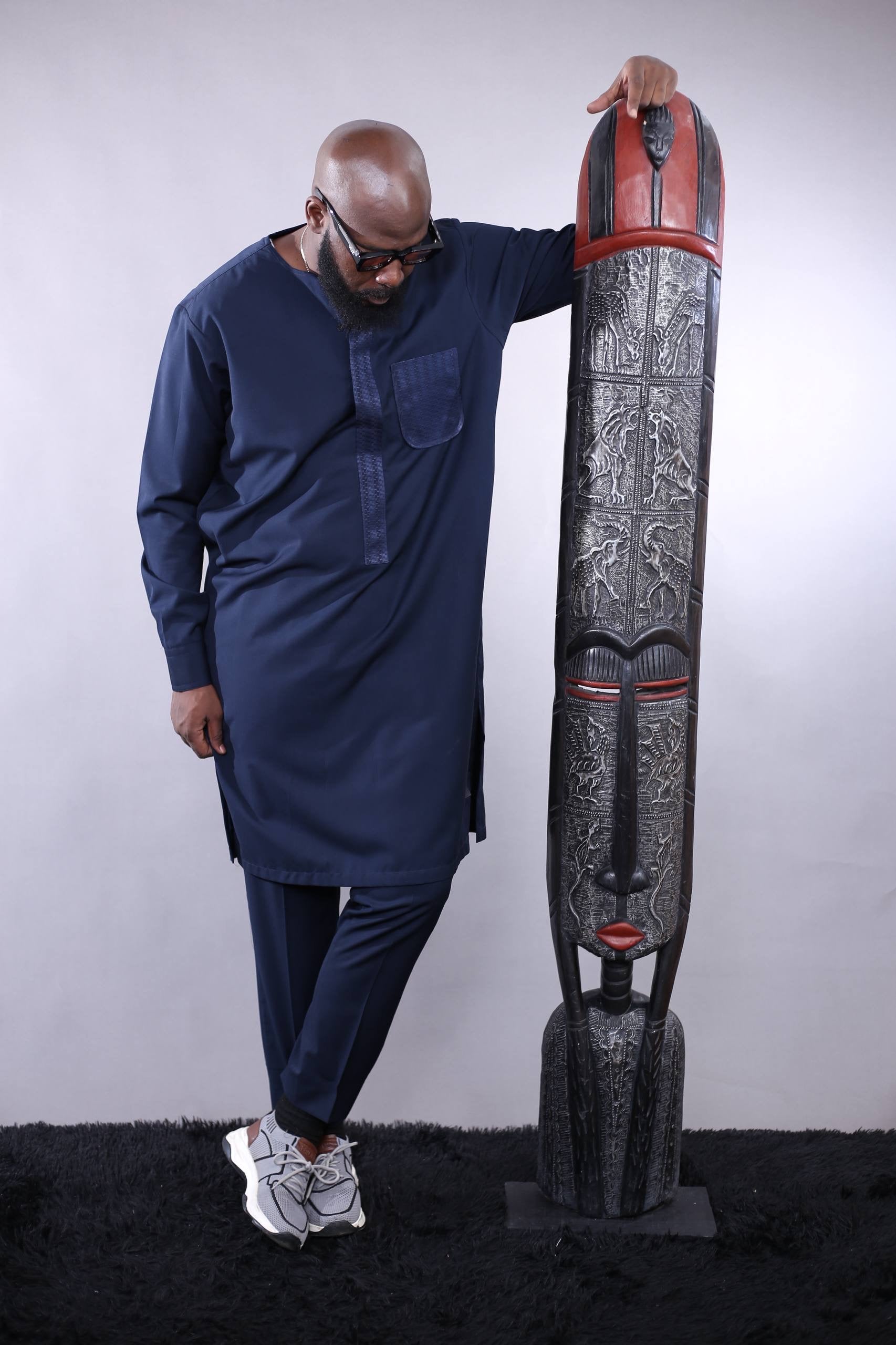 Ensemble Tunique SORAN l | Bleu détail Bleu