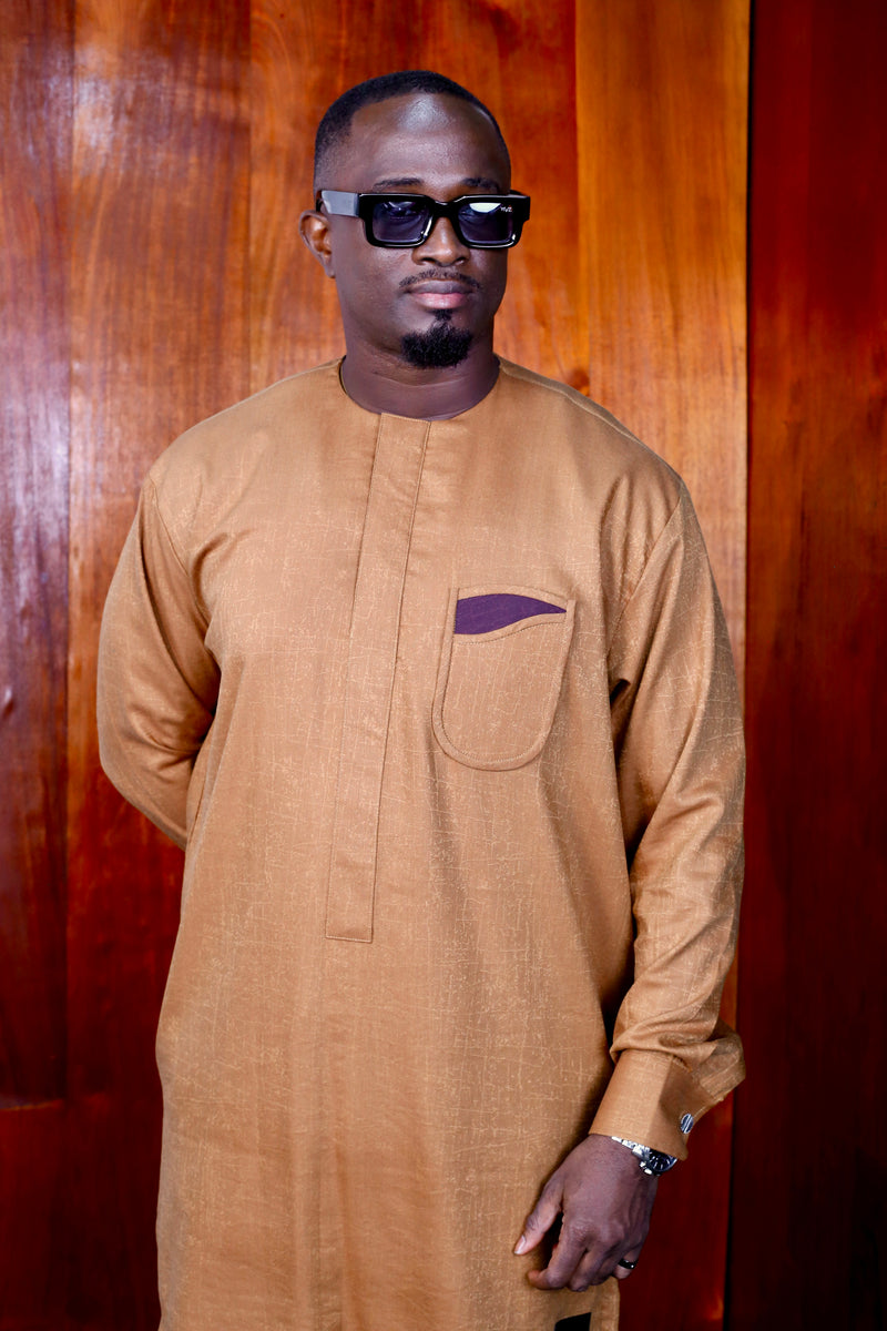 Ensemble Tunique Kamba Bronze par YKVZ