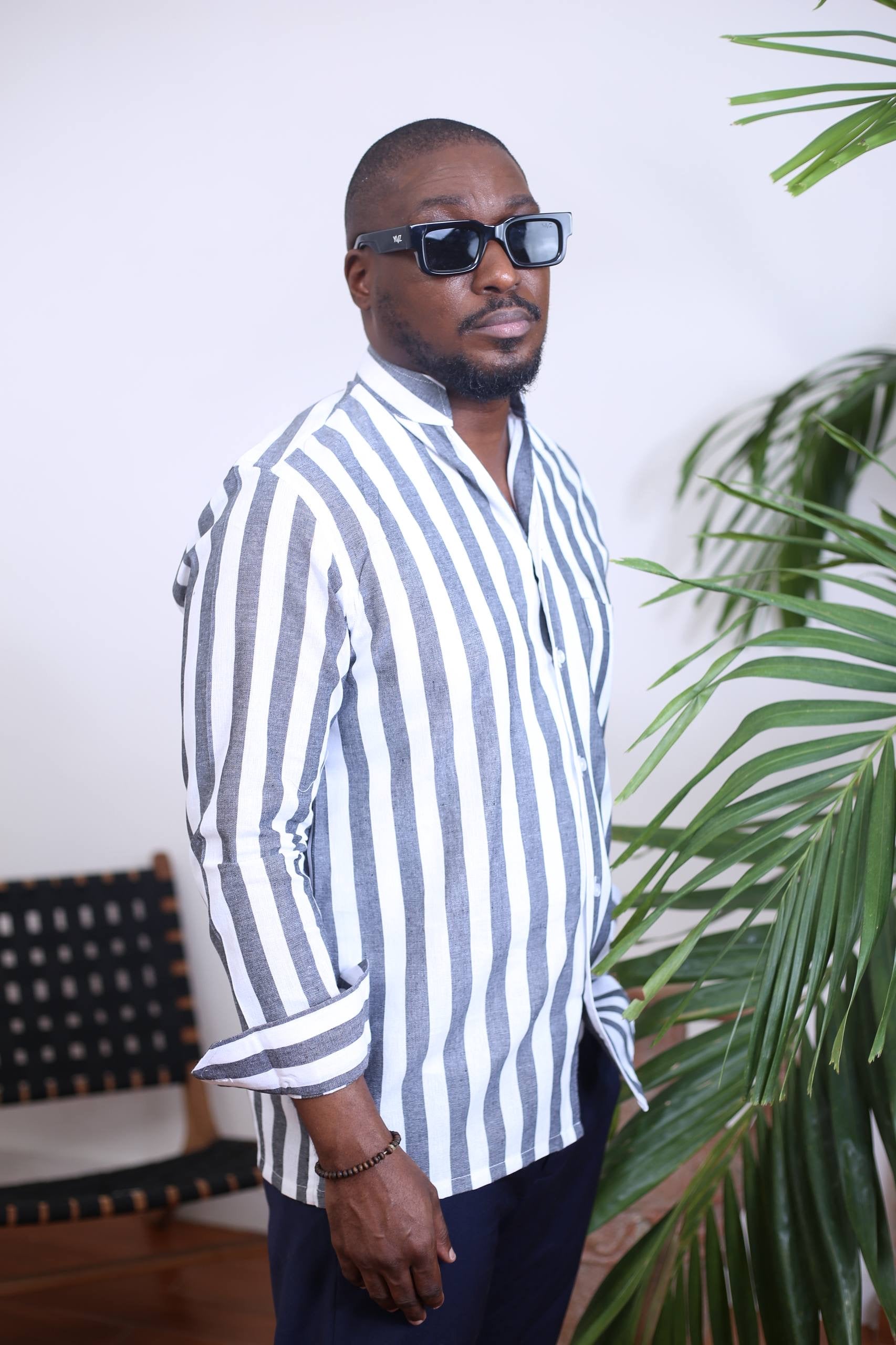 Chemise Kintu II - Rayure Gris&Blanc