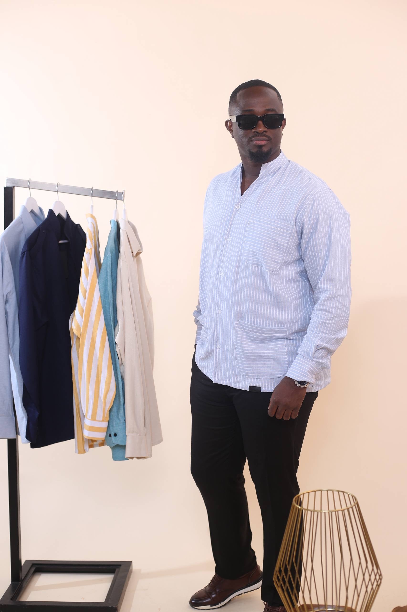 Chemise Kintu II - Rayure Bleu & Blanc