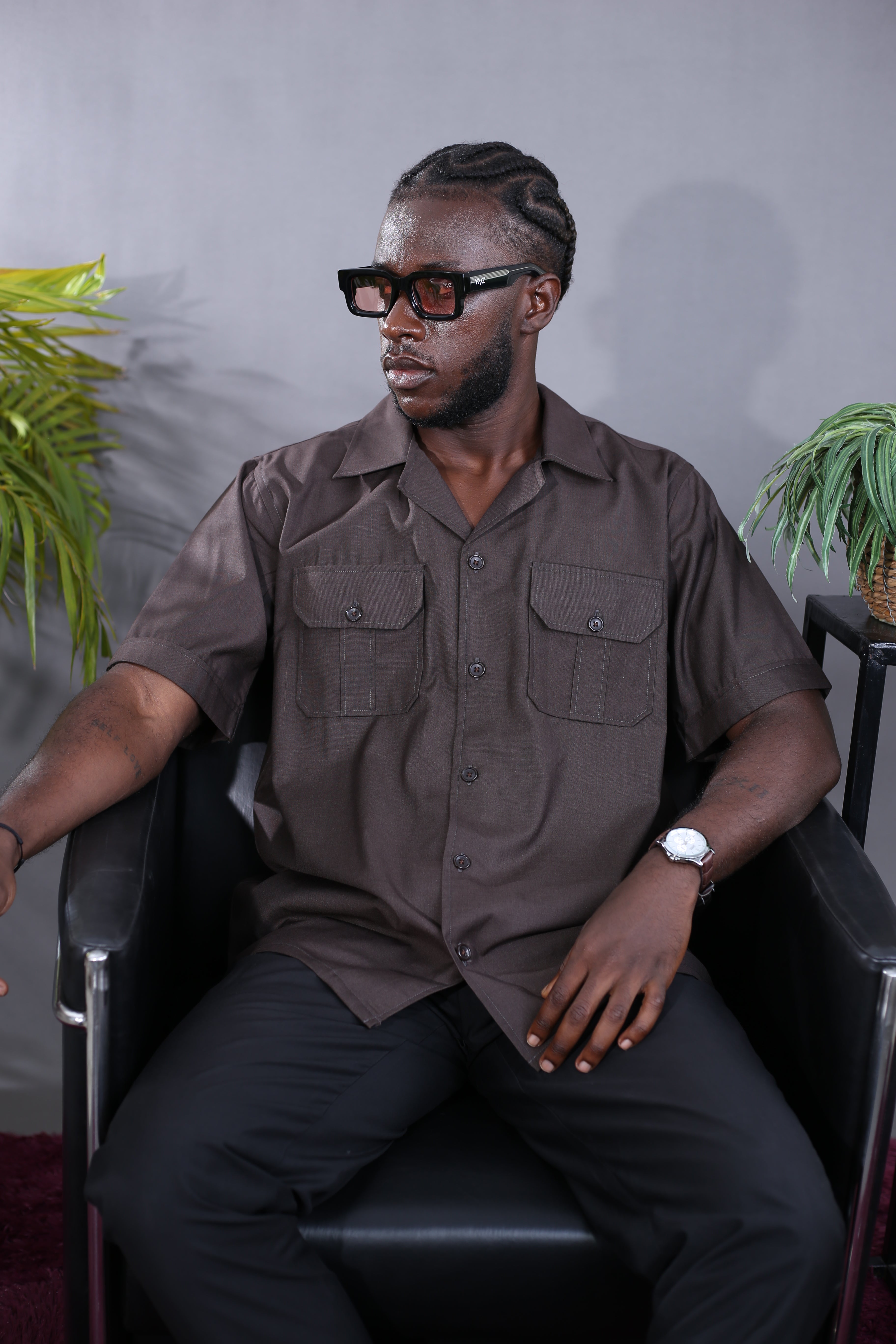 Chemise Terra Cubana Marron
