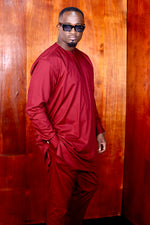 Ensemble Tunique Oba Rouge Bordeaux