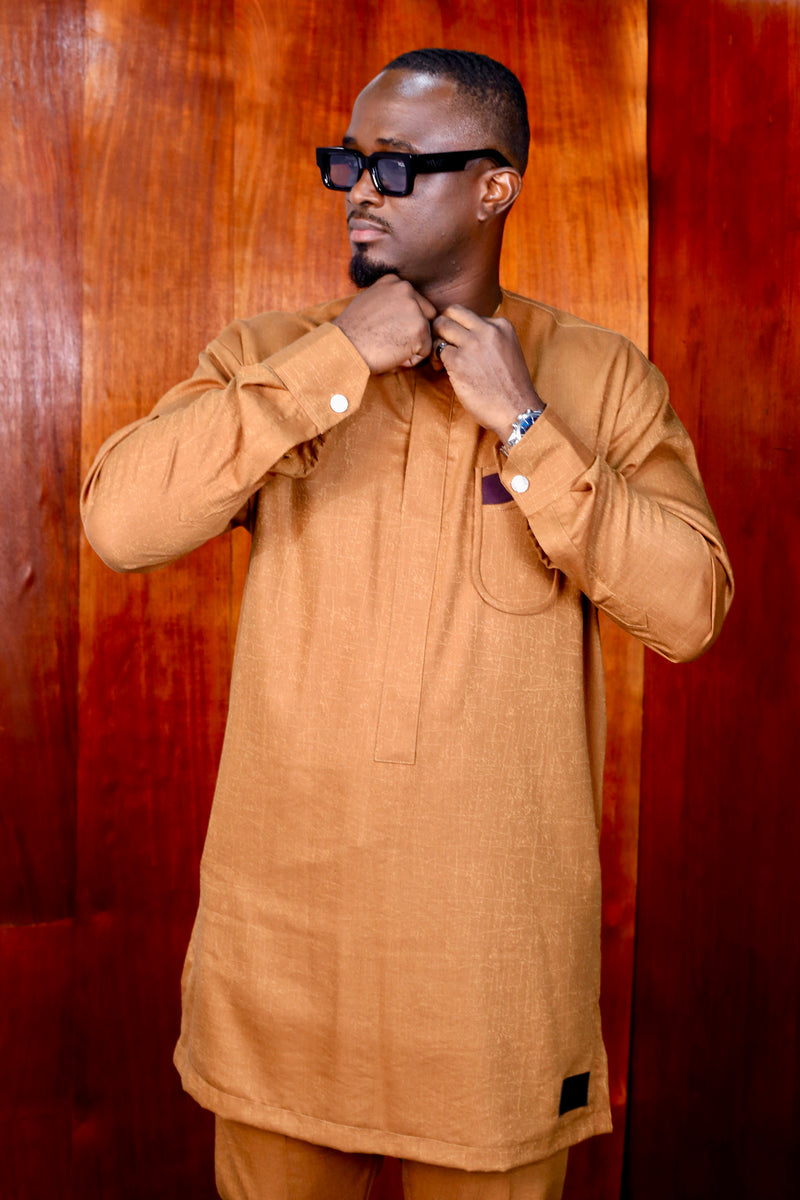 Ensemble Tunique Kamba Bronze par YKVZ