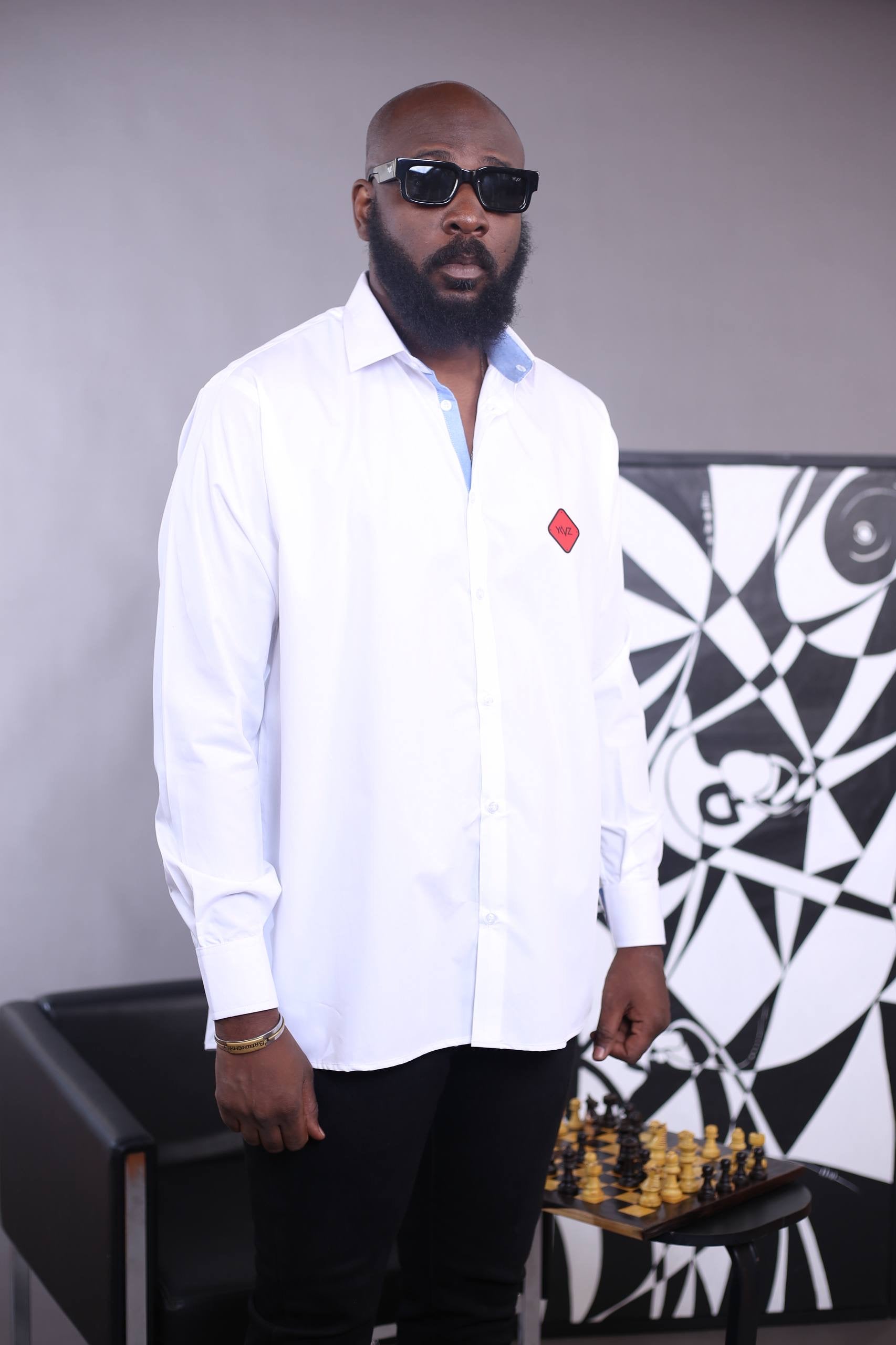 Chemise AUREN Il - Blanc | Signature Triangle Rouge