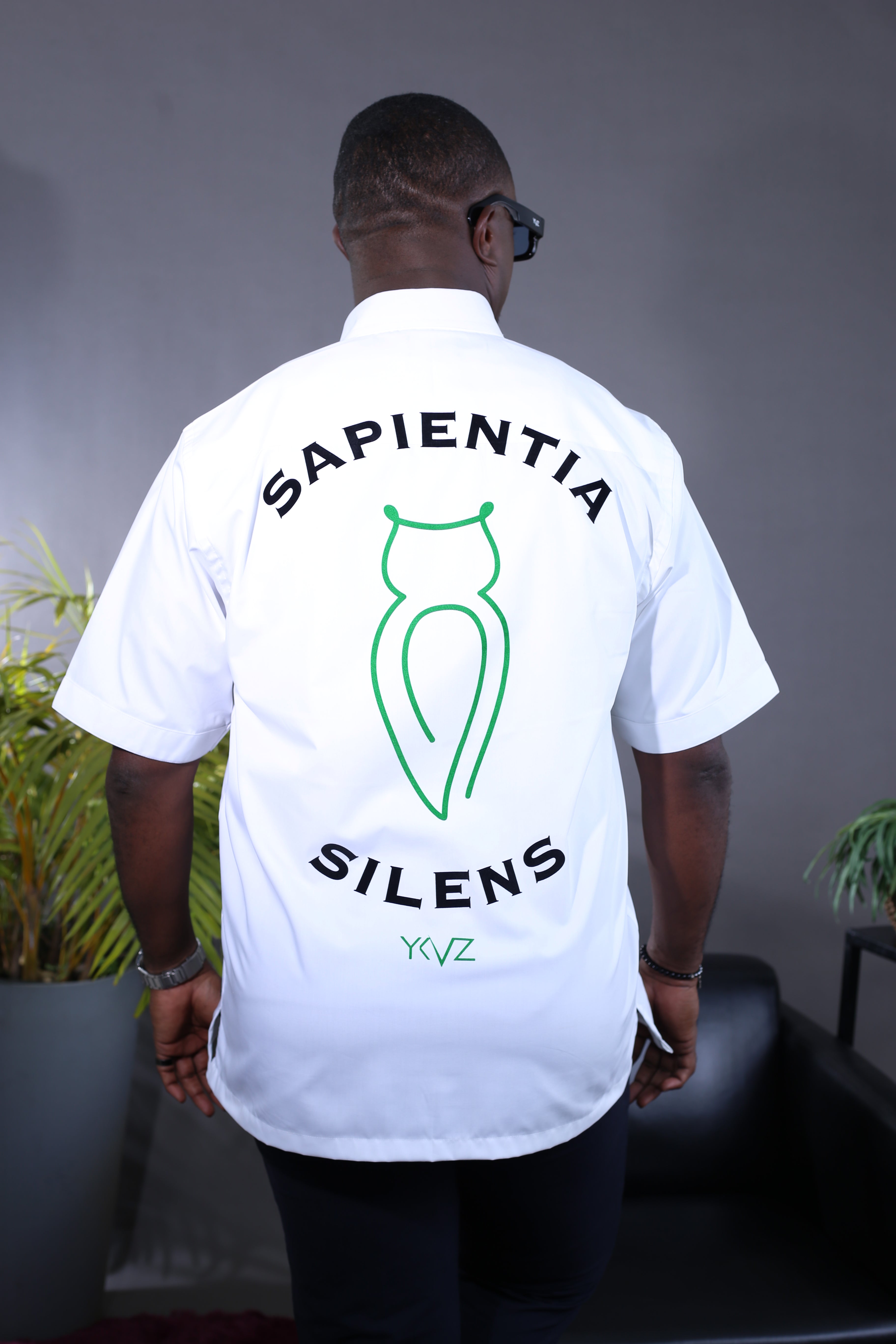 Chemise SAPIENTIA SILENS Blanche – YKVZ