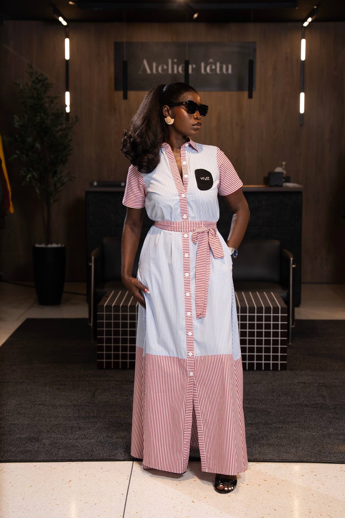 Robe Chemise AÉLIA I – BICOLORE| Signature D Noire