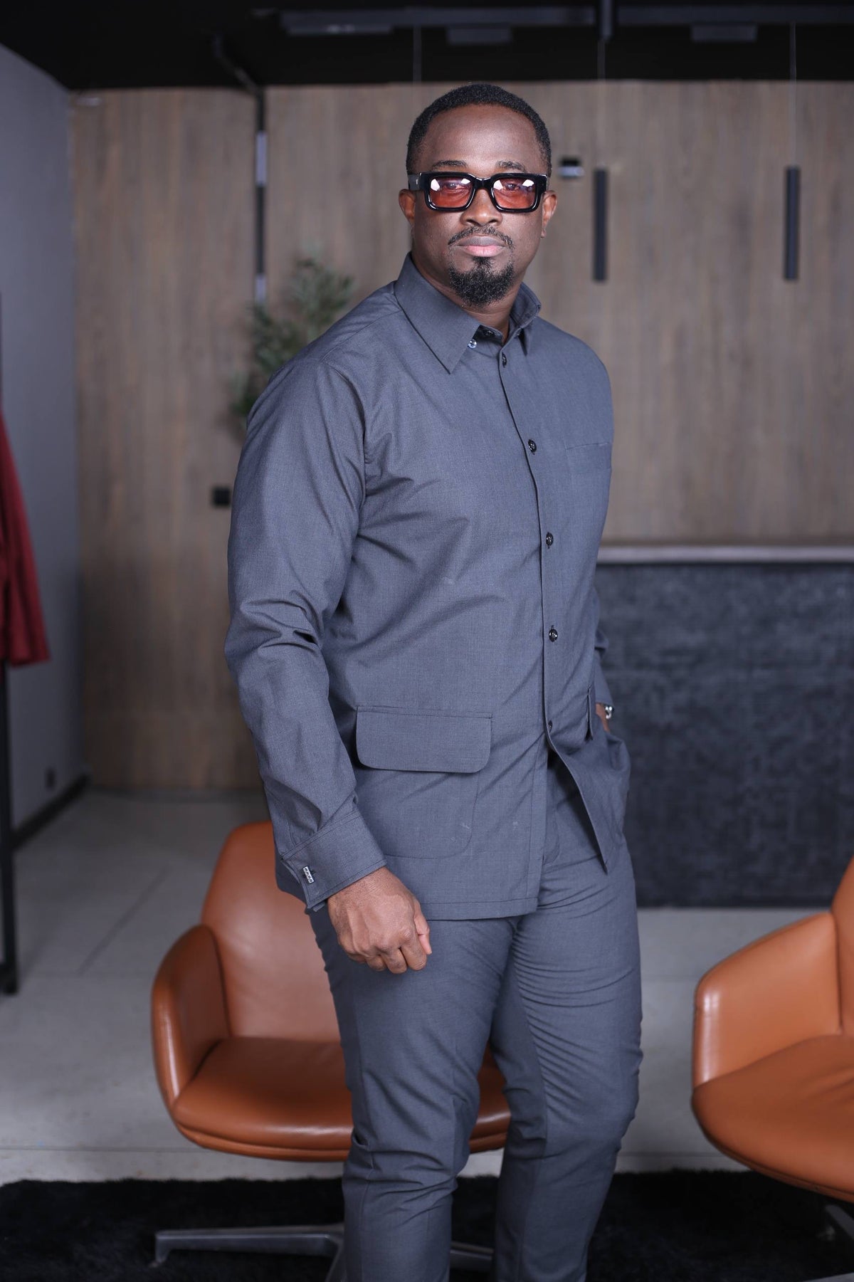 Ensemble Chemise Kômi - Gris