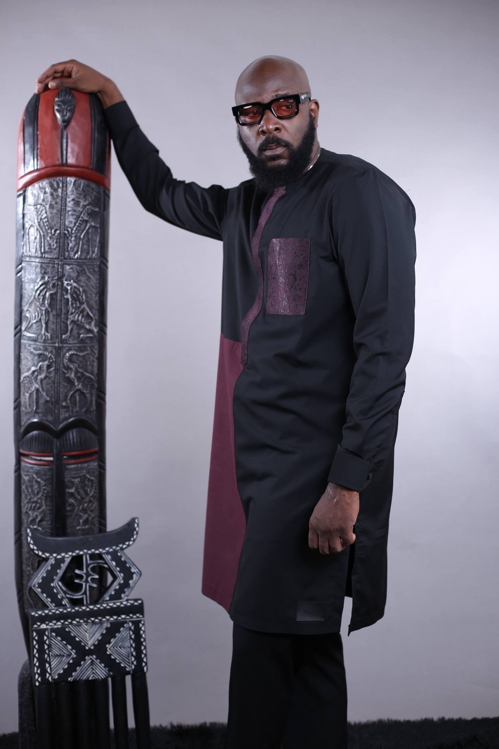 Ensemble Tunique KAMARO l | Marron & Noir