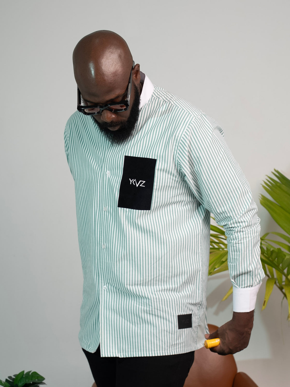 Chemise Oslo Signature Classique – Rayures Vert & Blanc