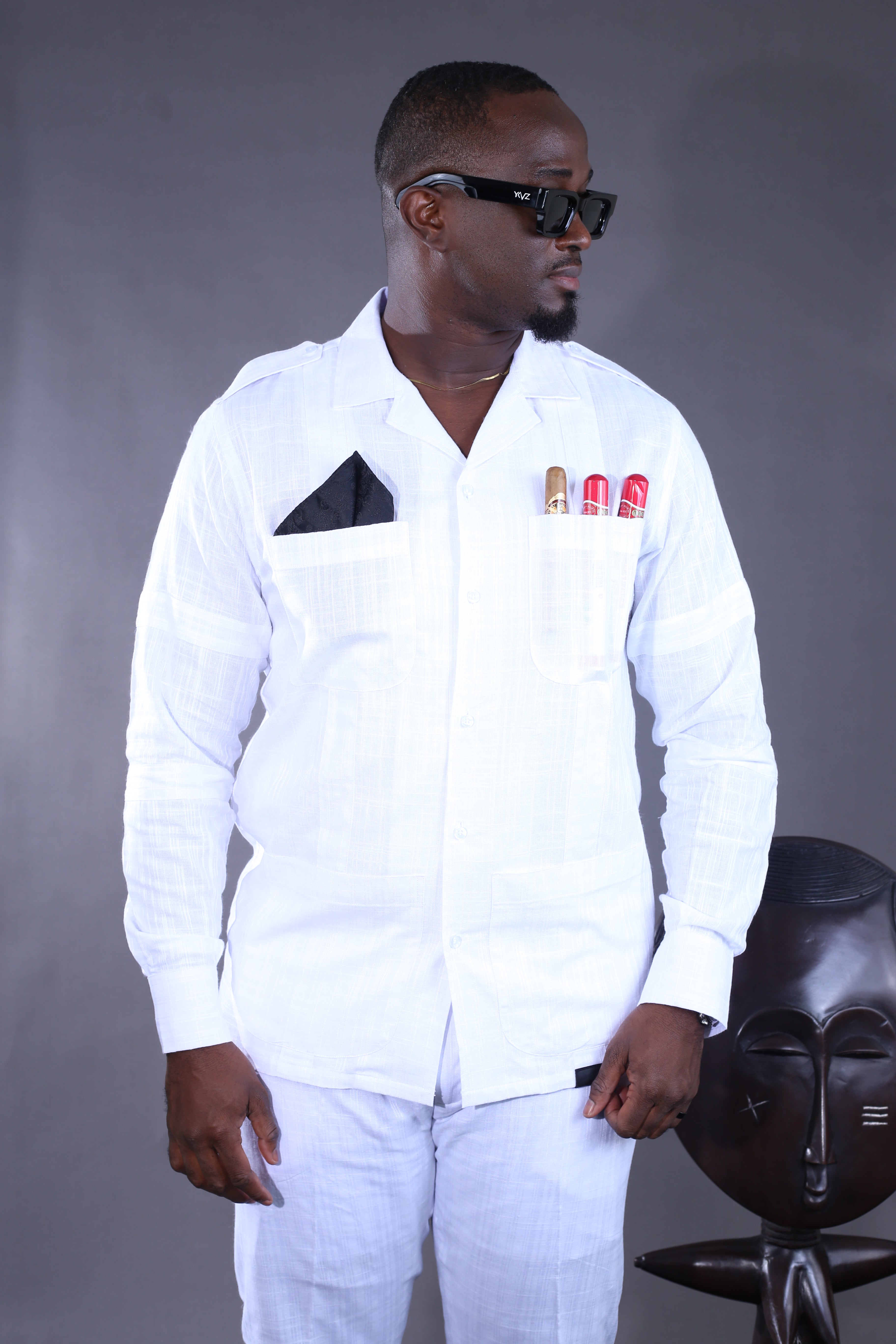 Chemise Afari II Lin Blanc sh