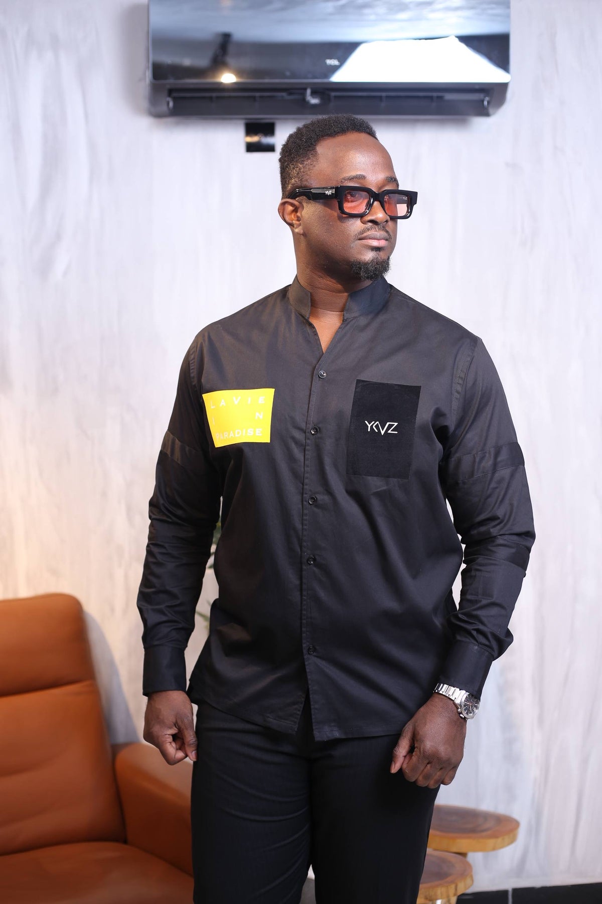 Chemise Sport LVIP _ Noire |Signature Classique