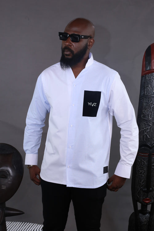 Oslo Signature Classic Shirt – Two-tone Sky Blue &amp; White