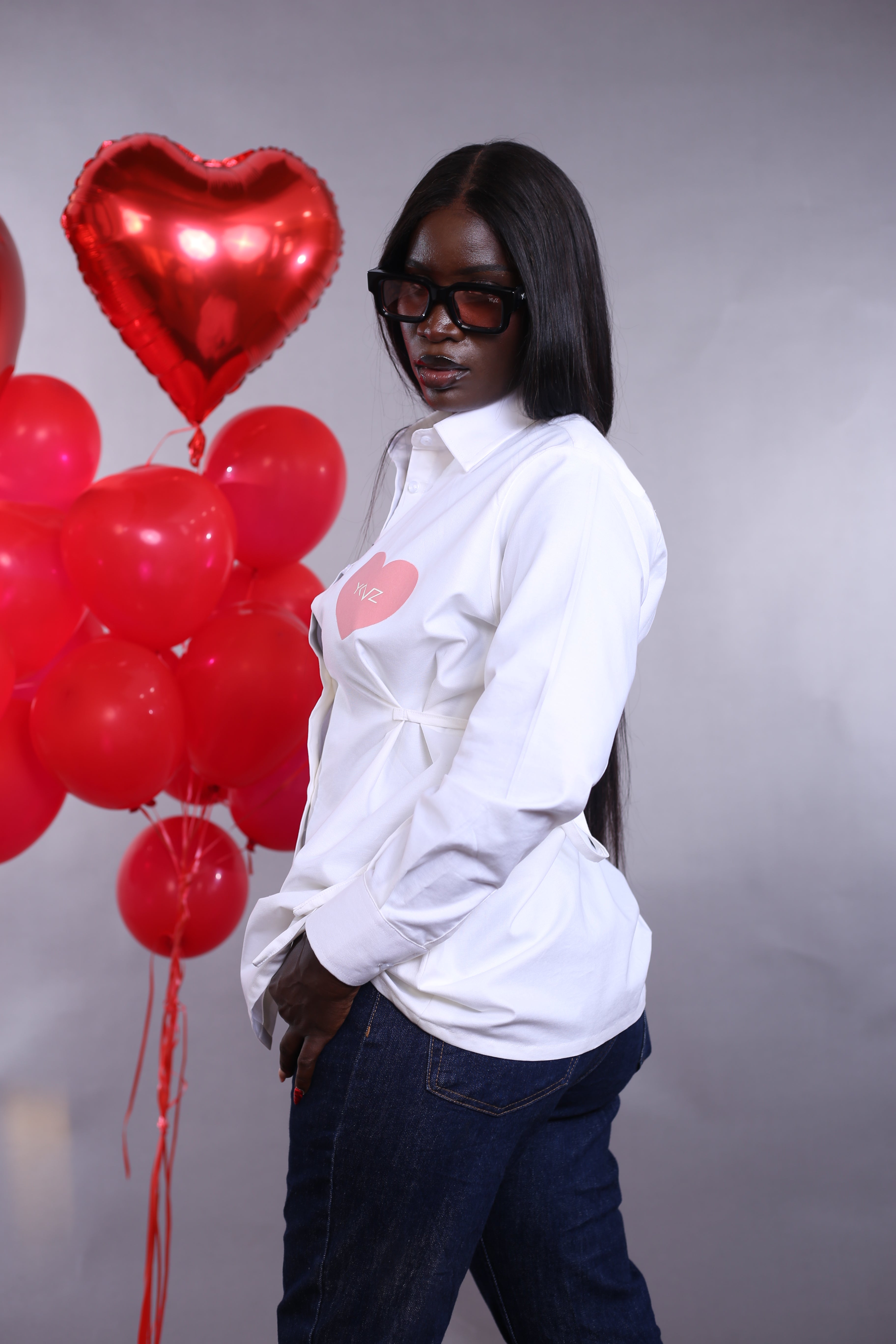 Chemisier Cintra Love Blanc - YKVZ Signature