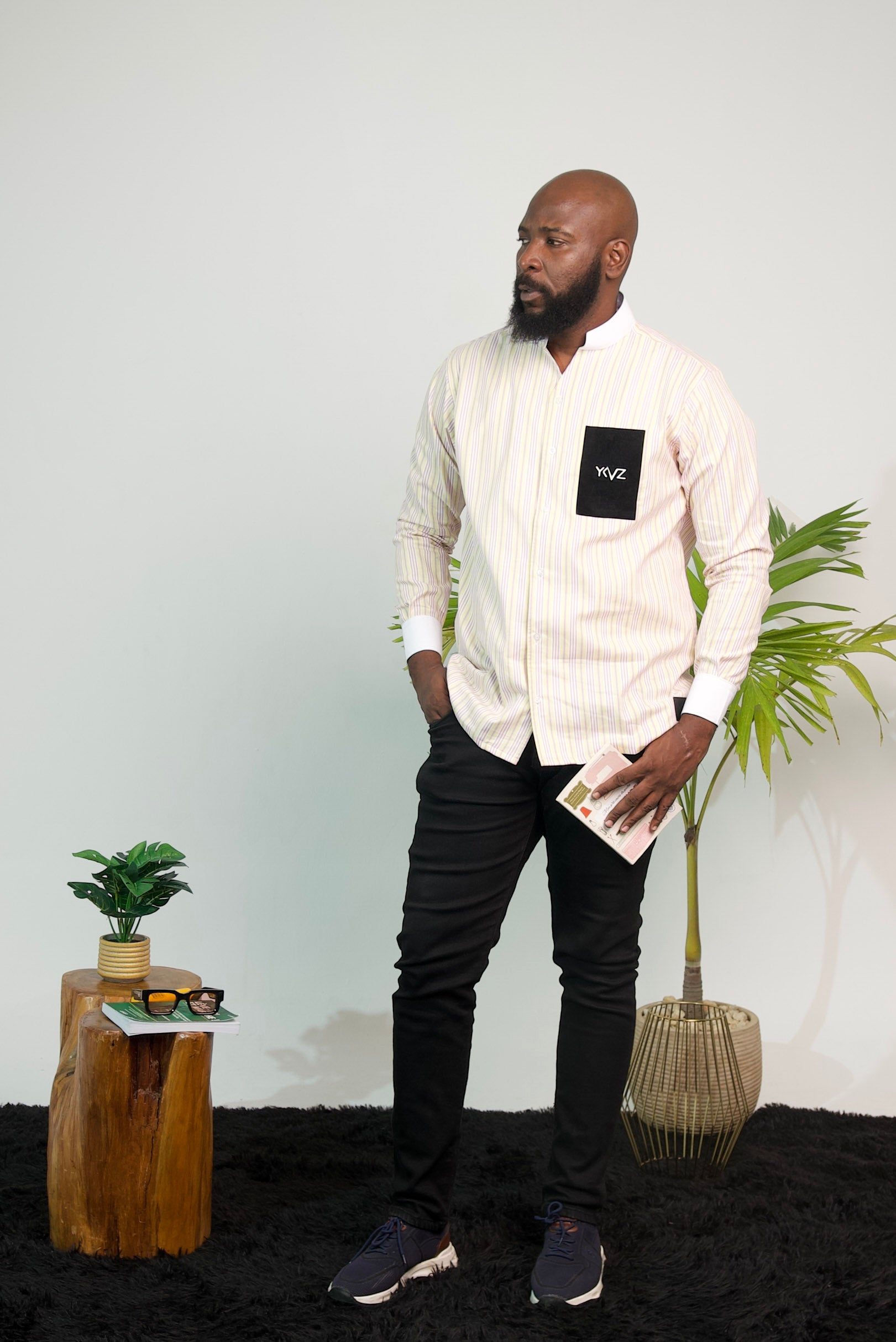 Chemise Oslo Signature Classique – Rayures Jaunes & Roses