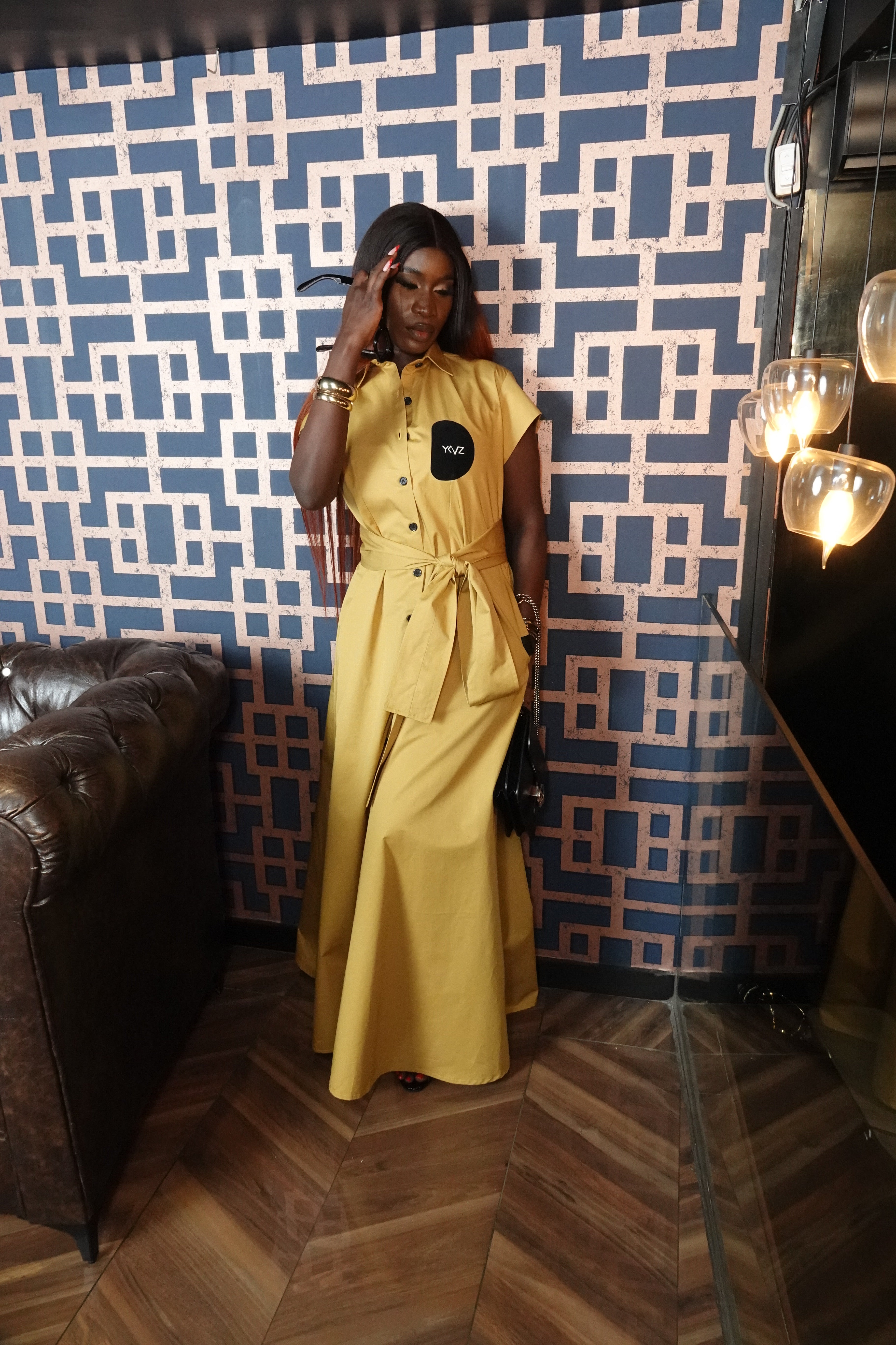 Robe Chemise SIENNA I – Jaune | Signature D Noire