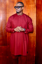 Ensemble Tunique Oba Rouge Bordeaux