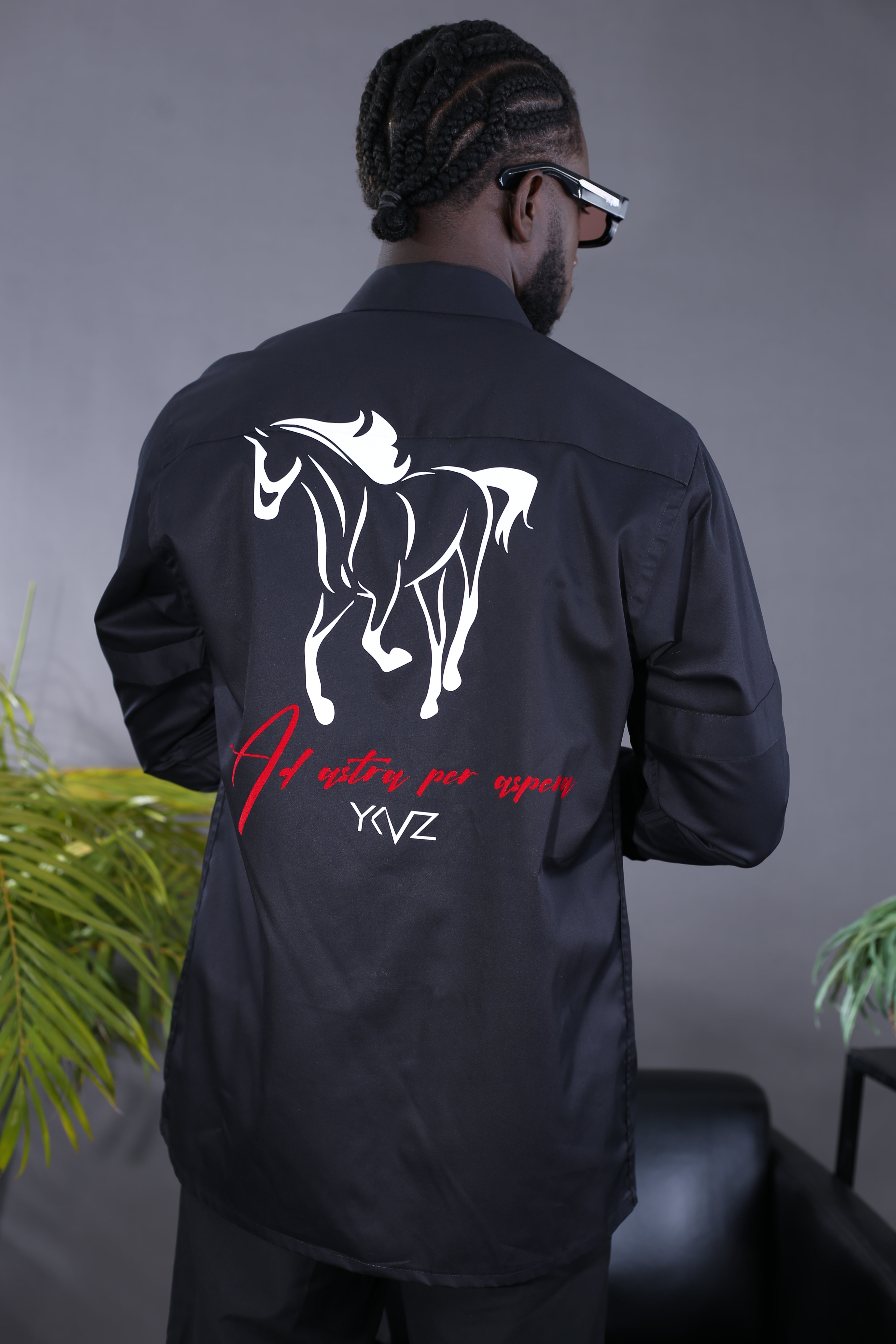 Chemise Per Aspera Signature YKVZ - Noir
