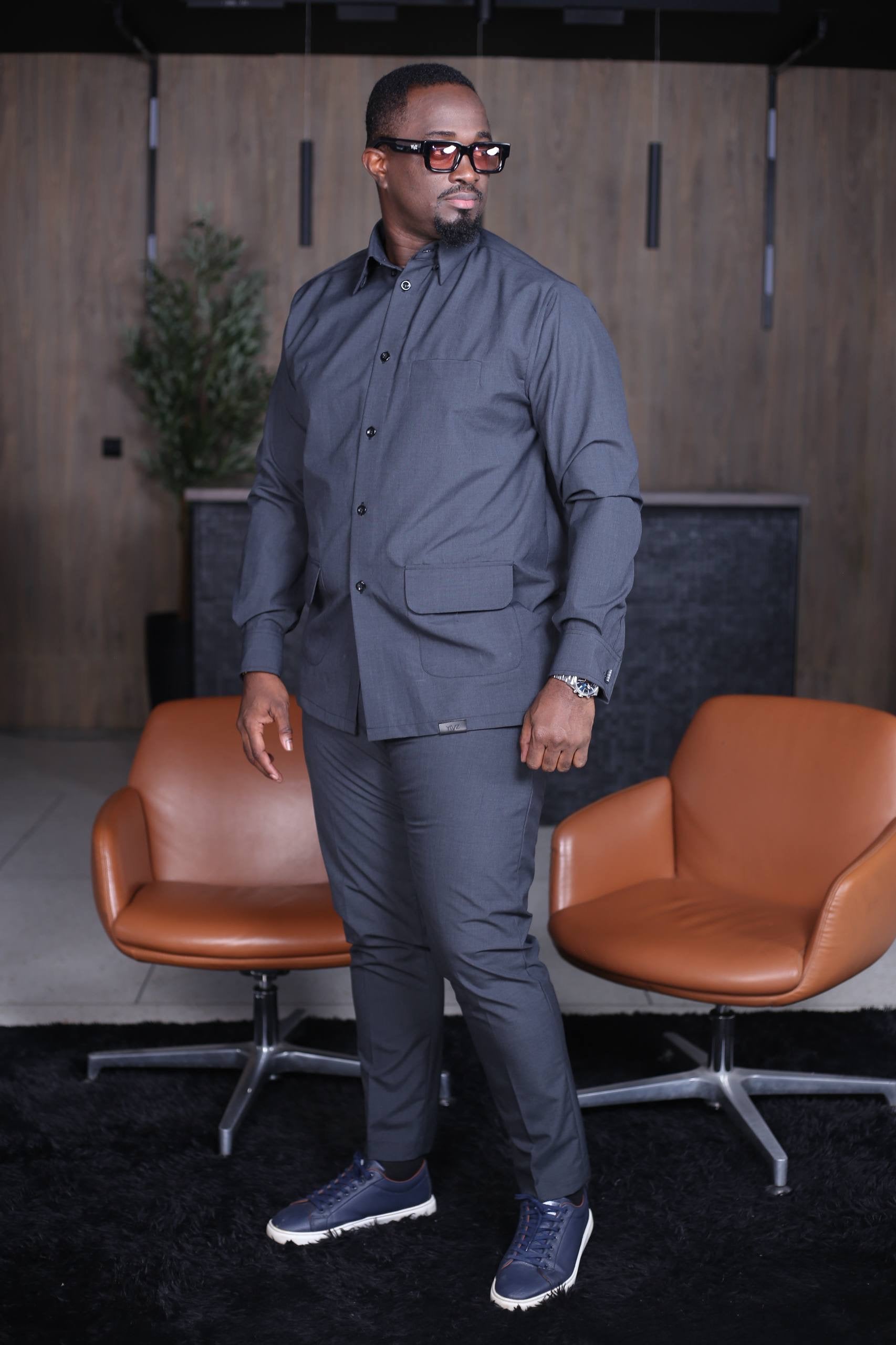 Ensemble Chemise Kômi - Gris