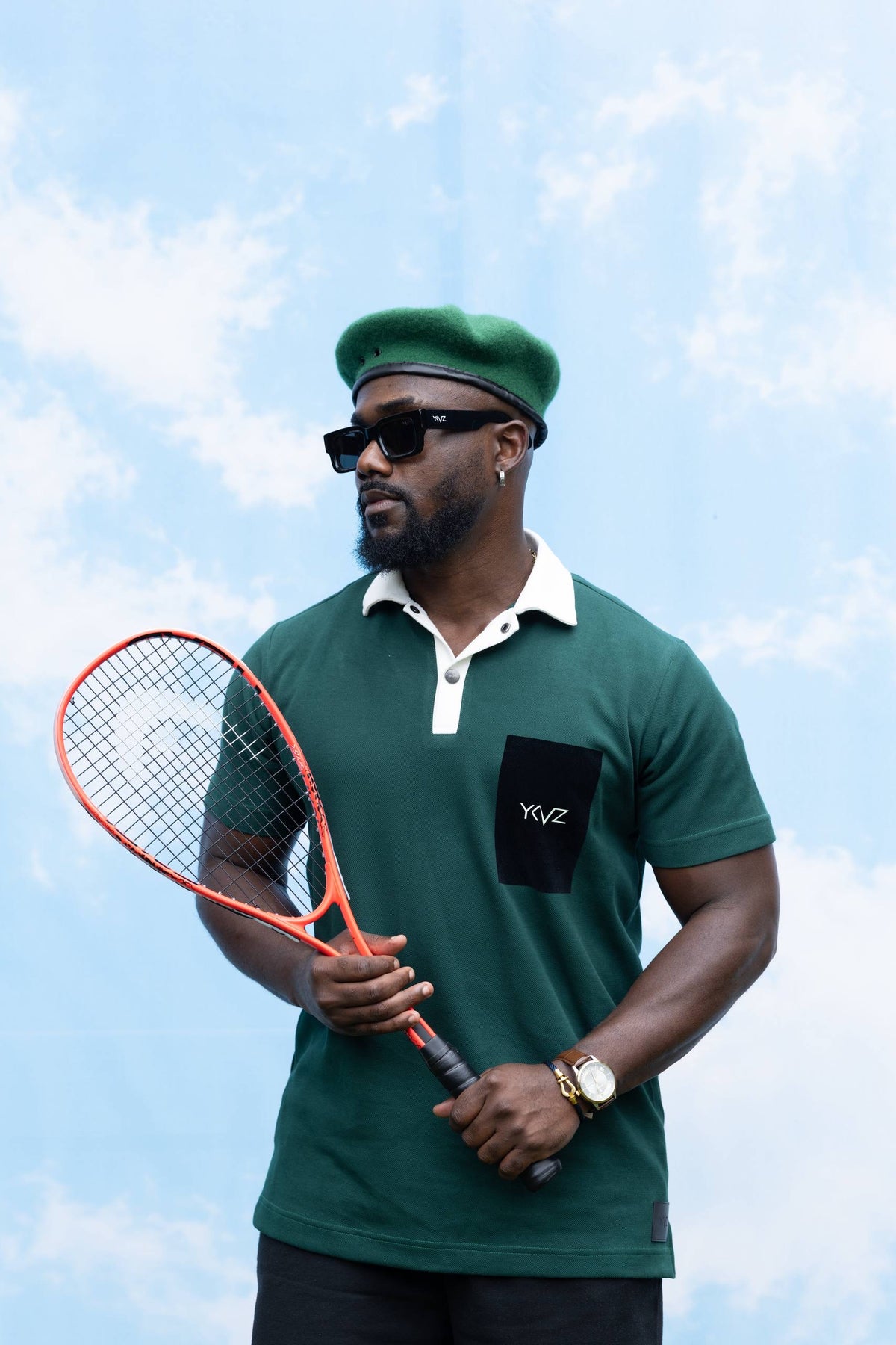 Polo Oslo | Vert & Blanc– Signature Classique Noire