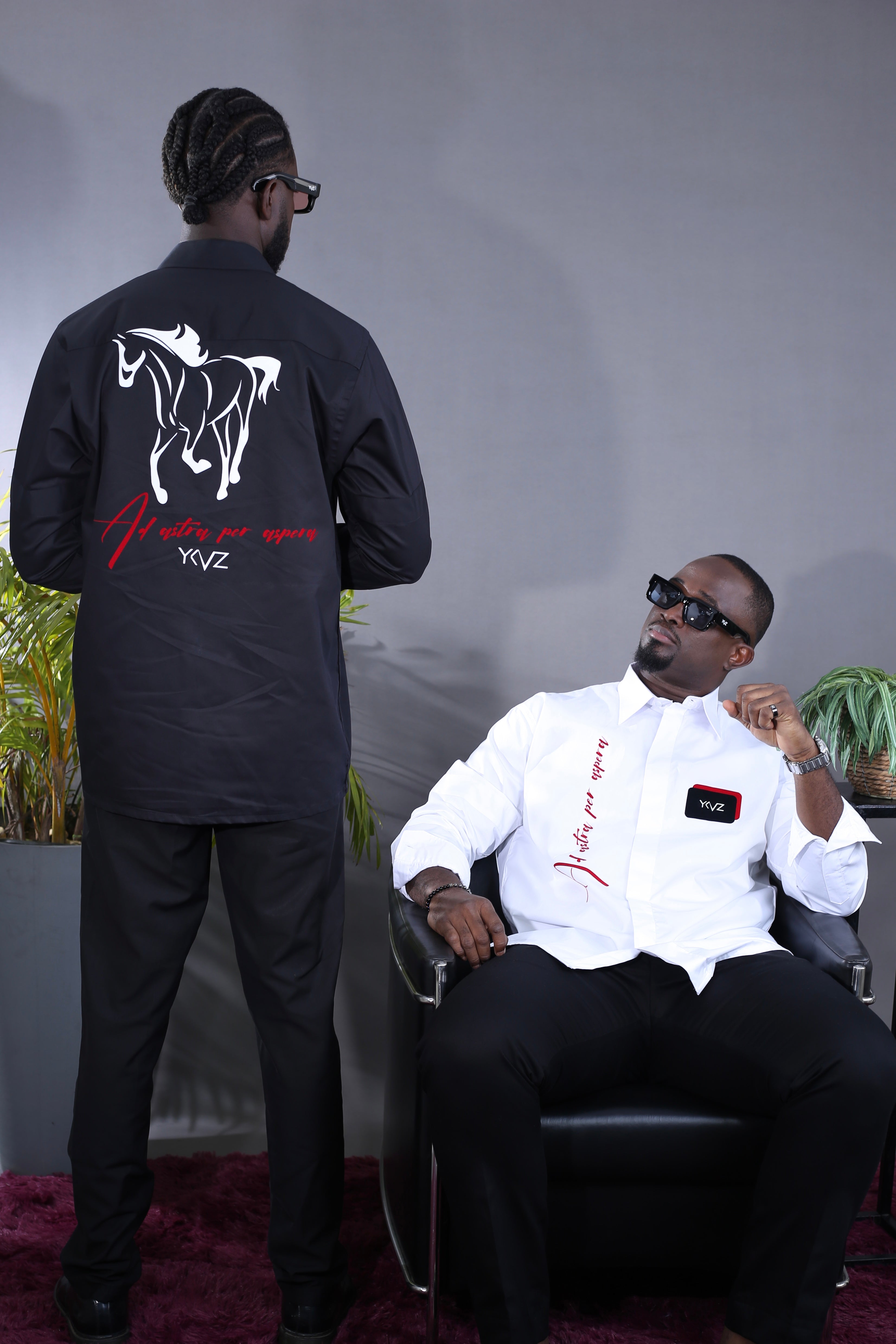 Chemise Per Aspera Signature YKVZ - Noir