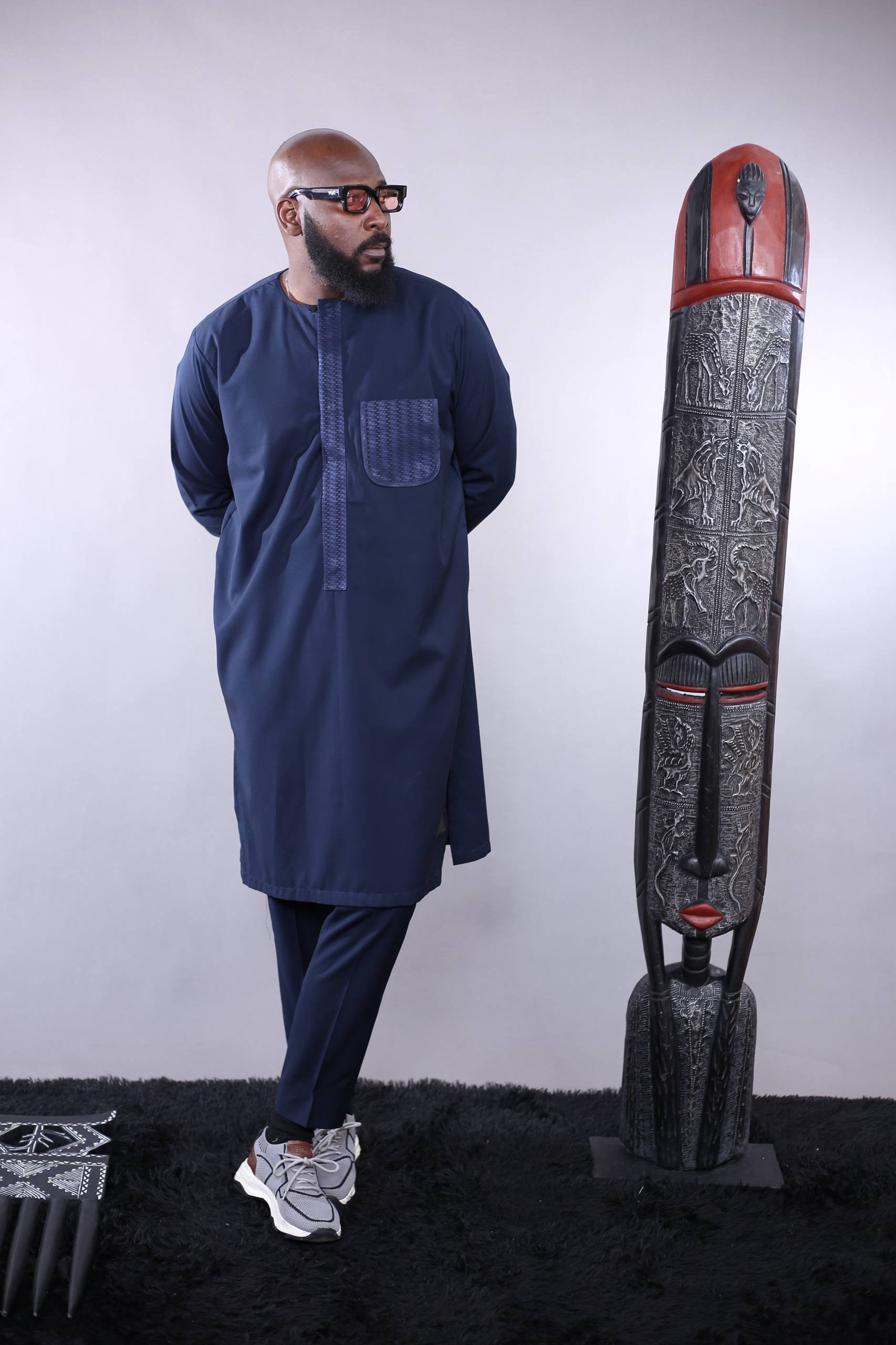 Ensemble Tunique SORAN l | Bleu détail Bleu