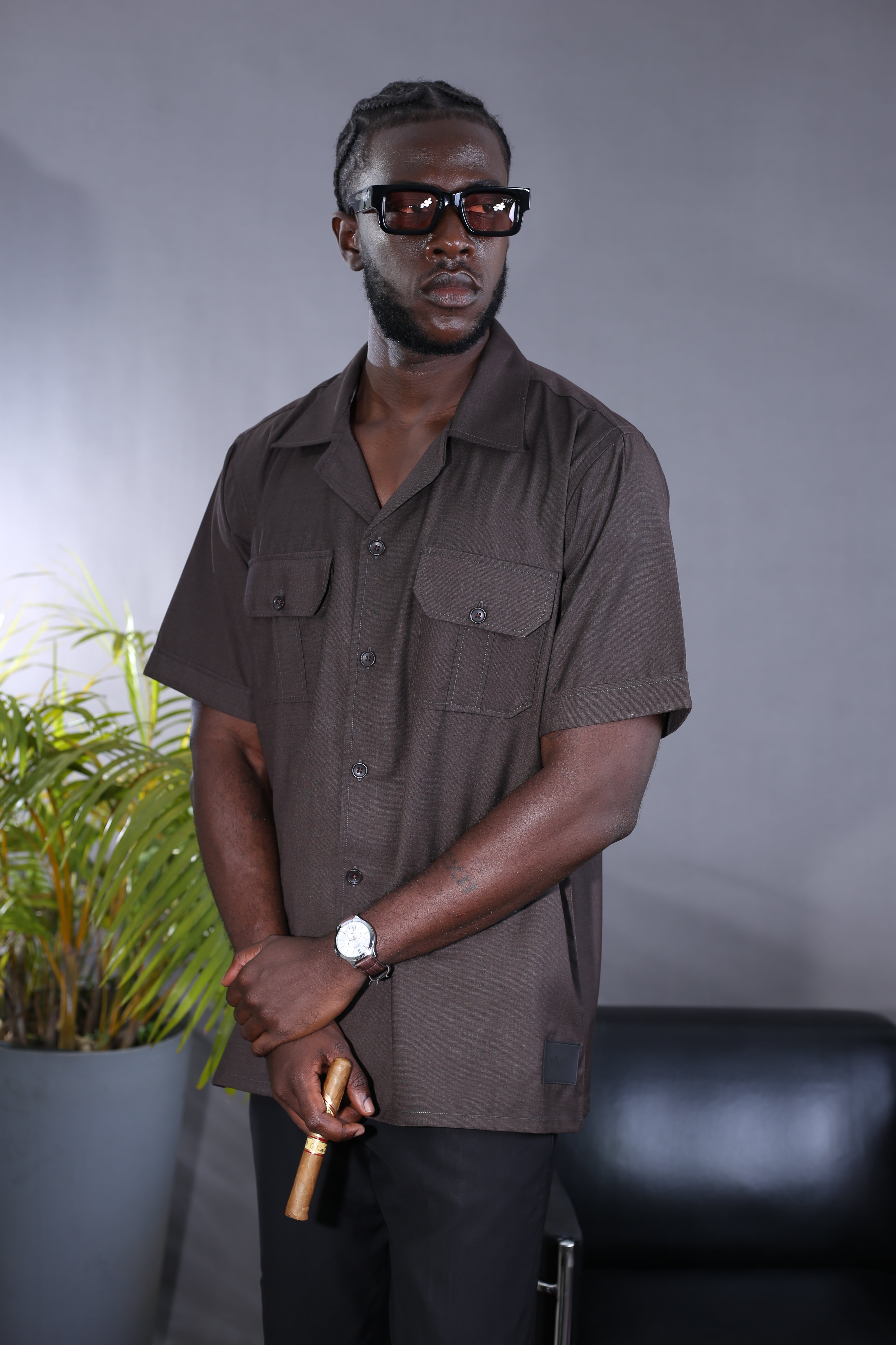 Chemise Terra Cubana Marron