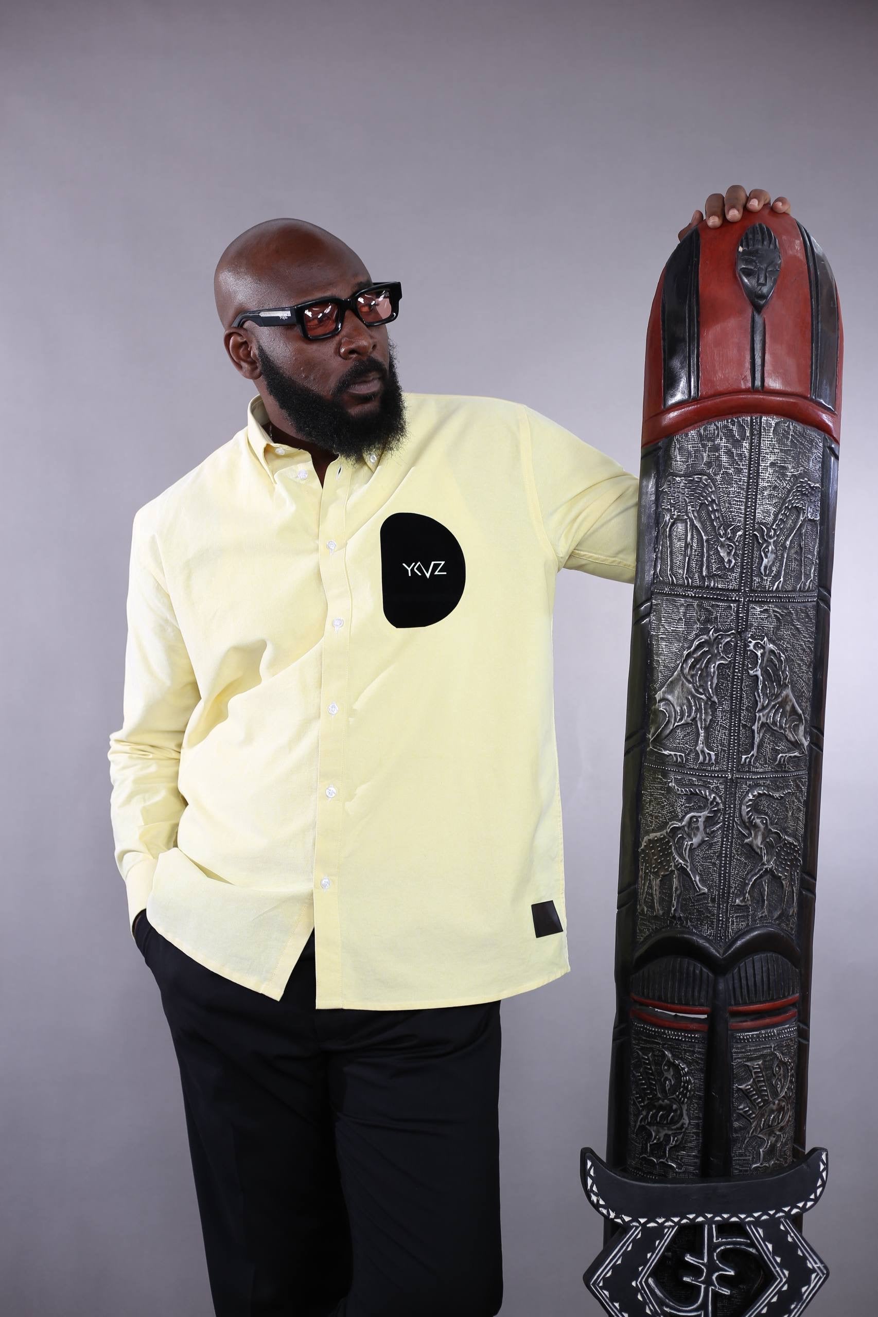 Chemise ALTOR I – Lin Jaune | Signature D Noir