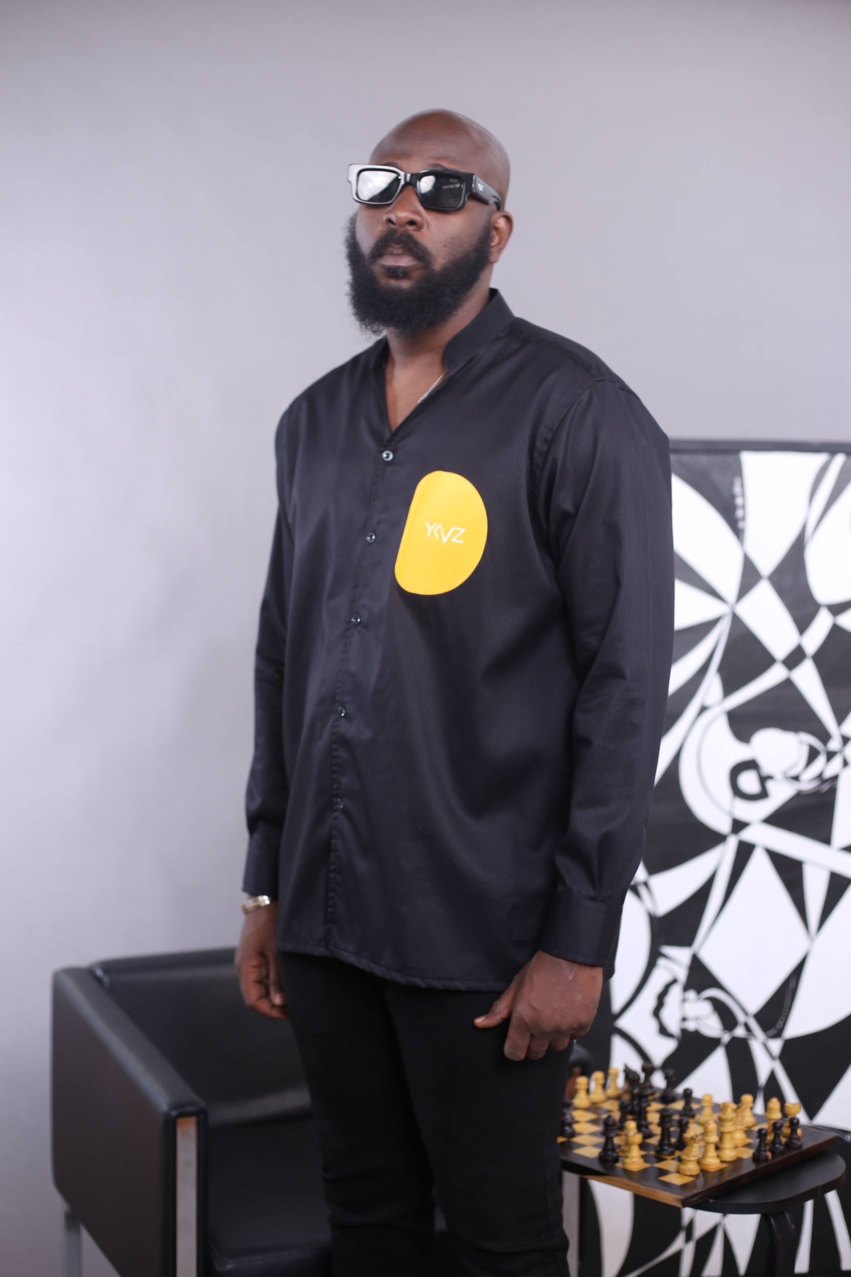 Chemise Africanus Il - Noir | Signature D Jaune
