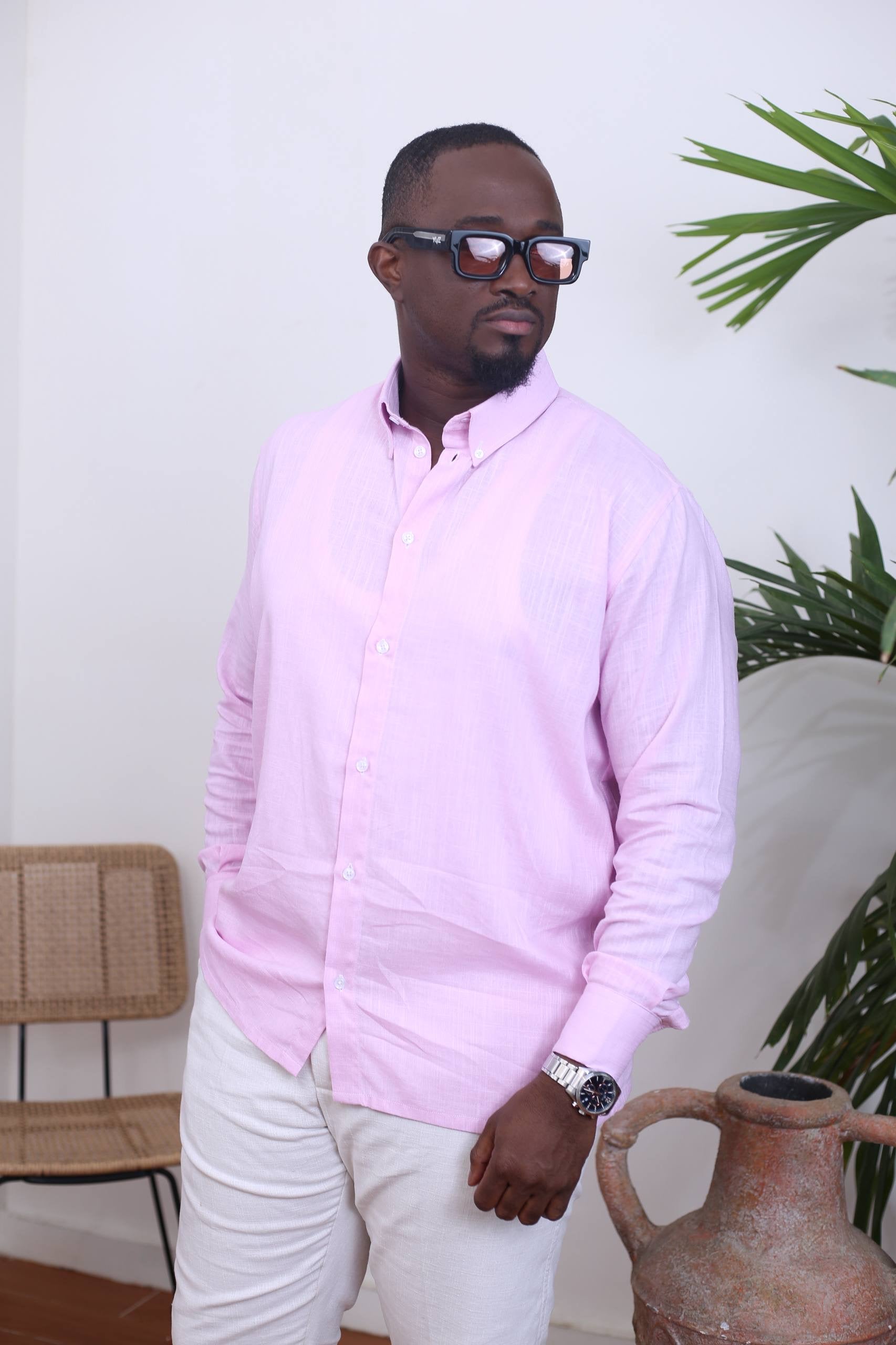 Chemise Mandala II Lin _ Rose