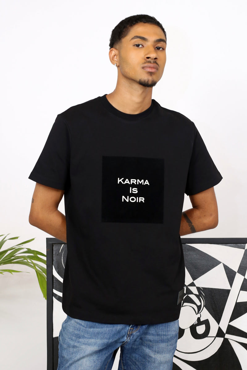 T-Shirt Karma Is Noir - Noir