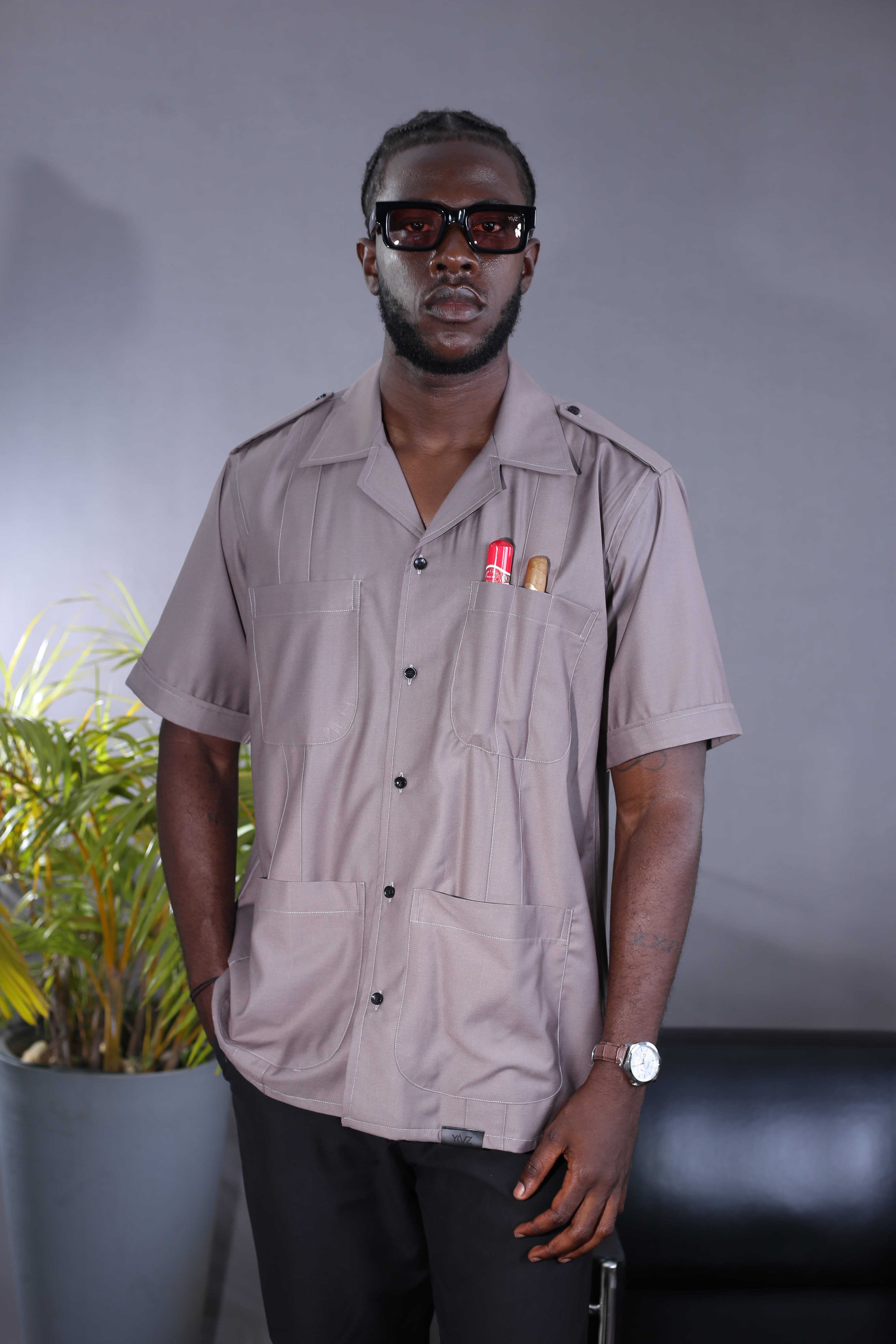 Chemise Afari II Manche courte Beige