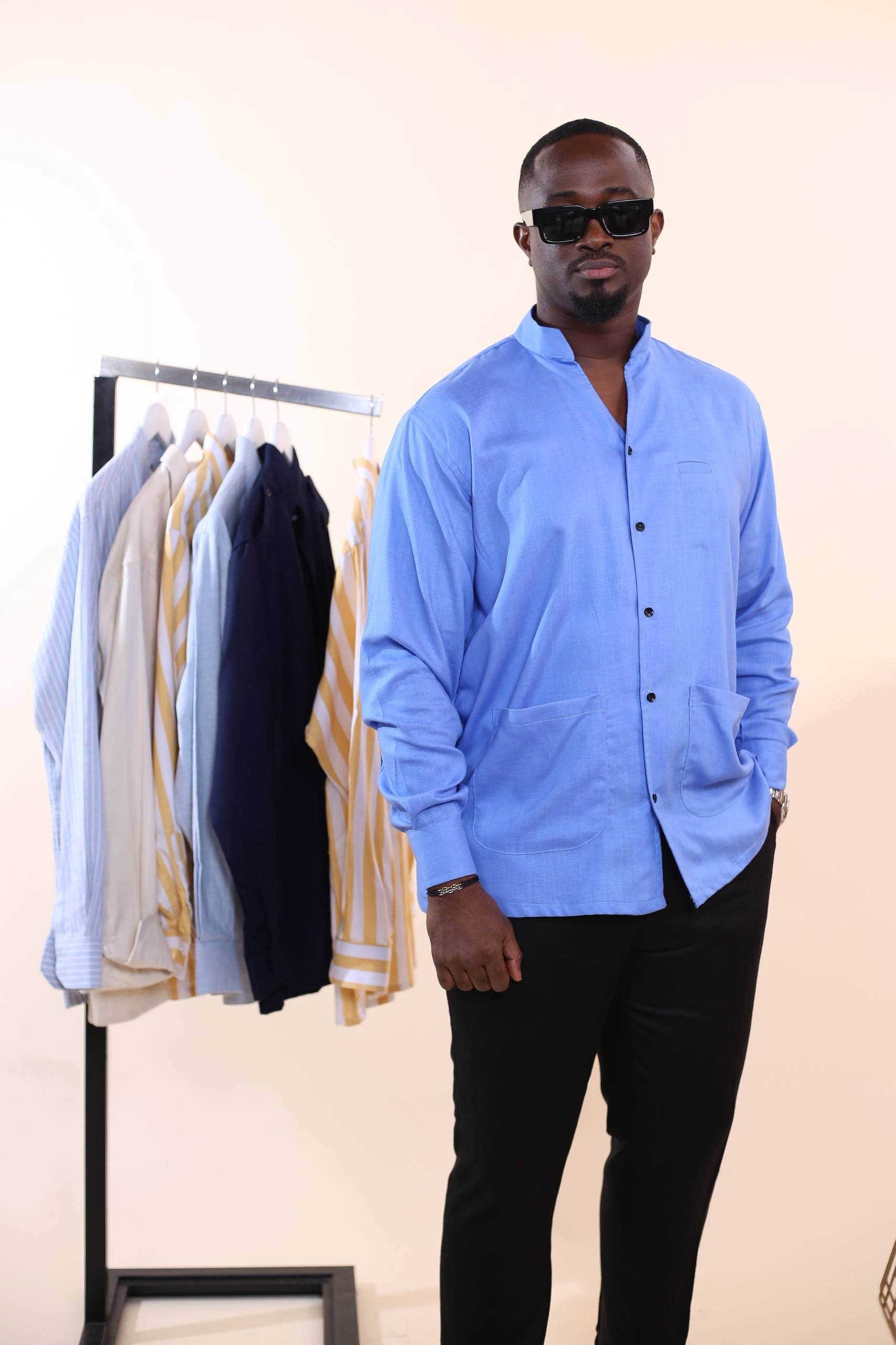Chemise Kintu II - Bleu marine