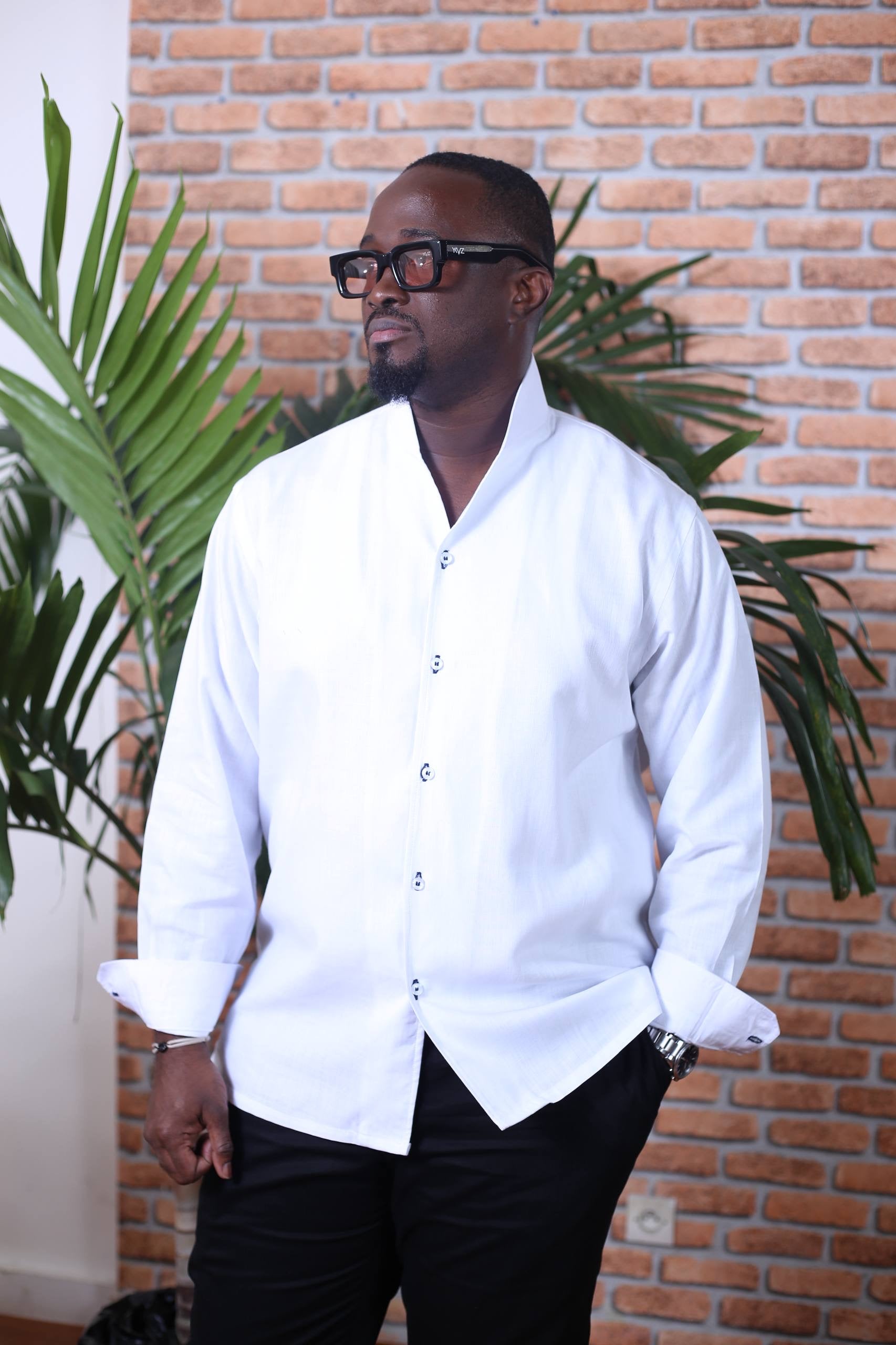 Chemise Tulipa lin_ Blanc