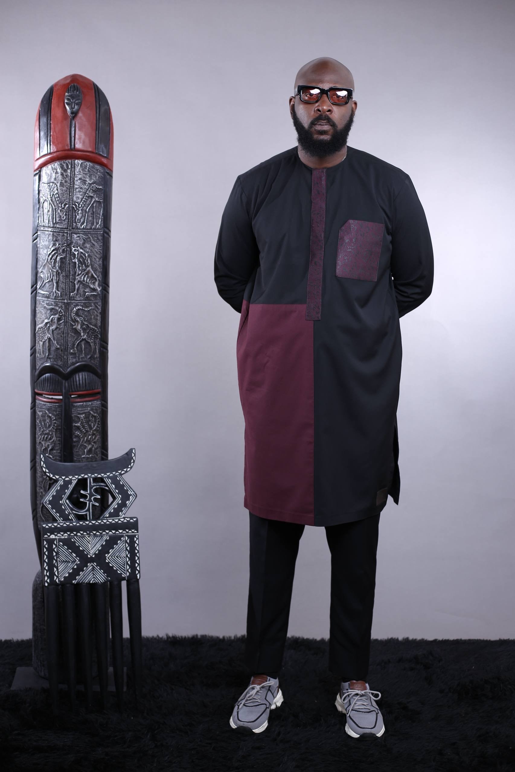 Ensemble Tunique KAMARO l | Marron & Noir