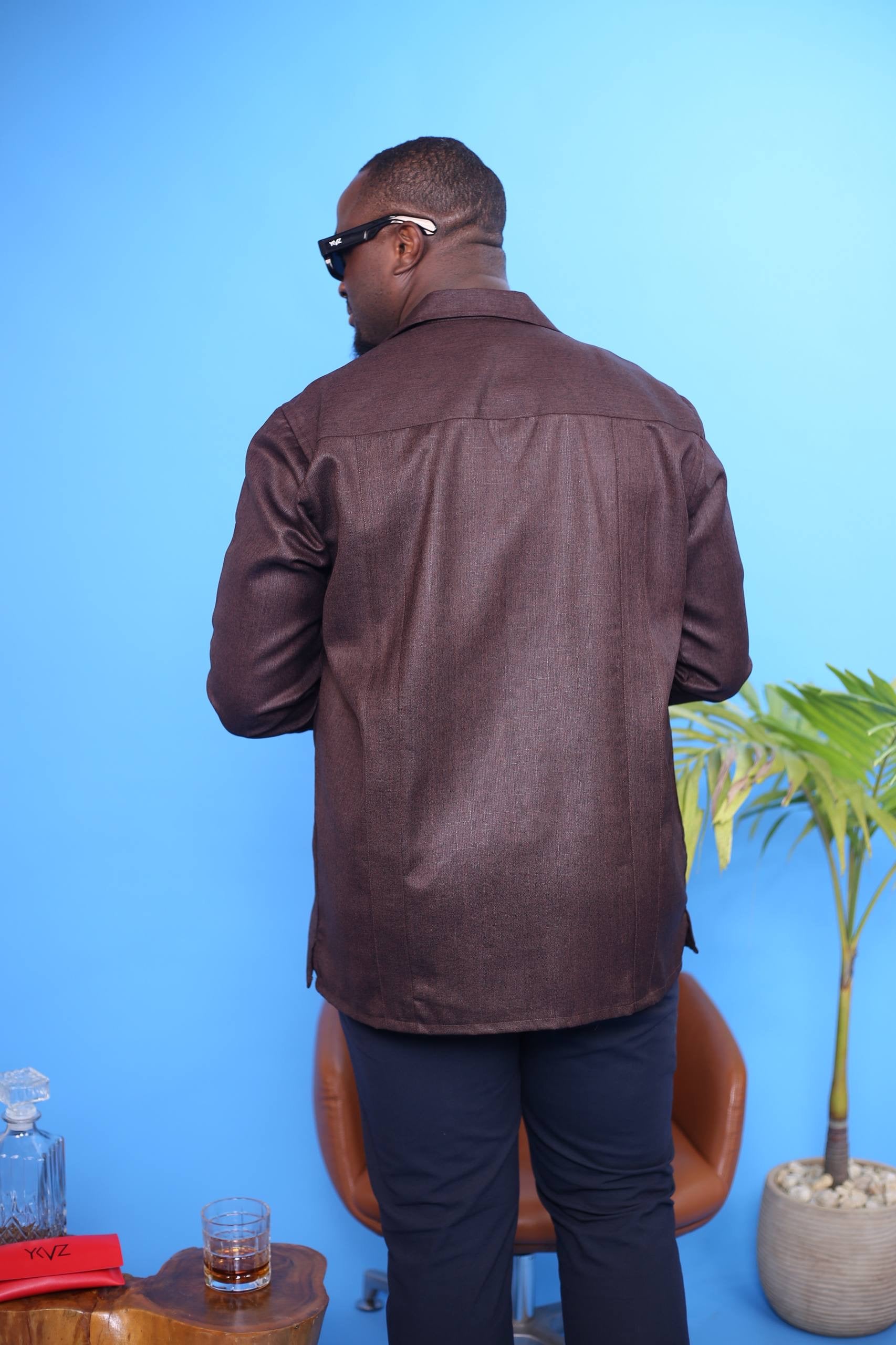 Chemise Cubano Quattro III - Lin Marron