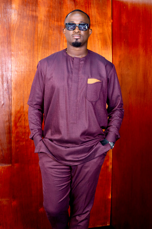 Ensemble Tunique Kamba Marron