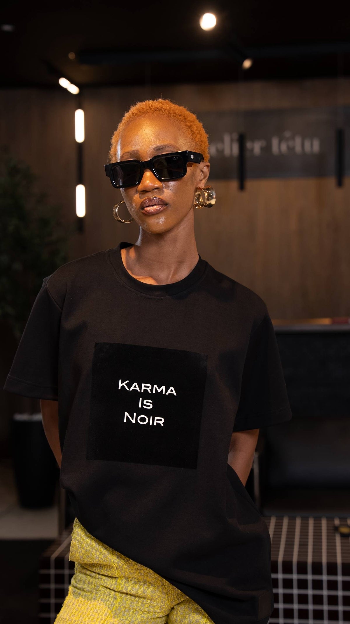 T-Shirt Karma Is Noir - Noir