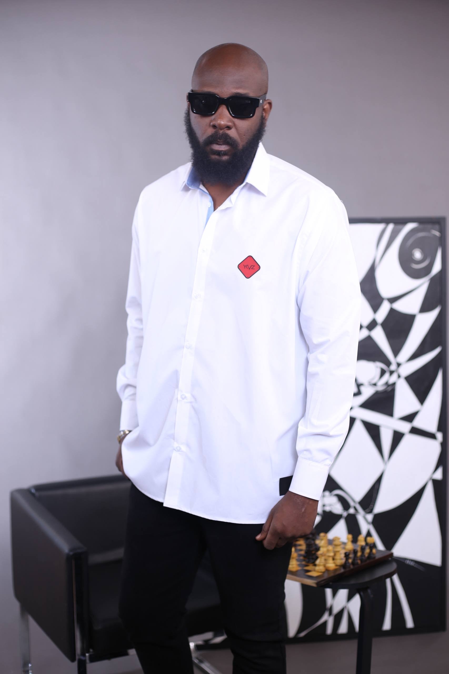 Chemise AUREN Il - Blanc | Signature Triangle Rouge