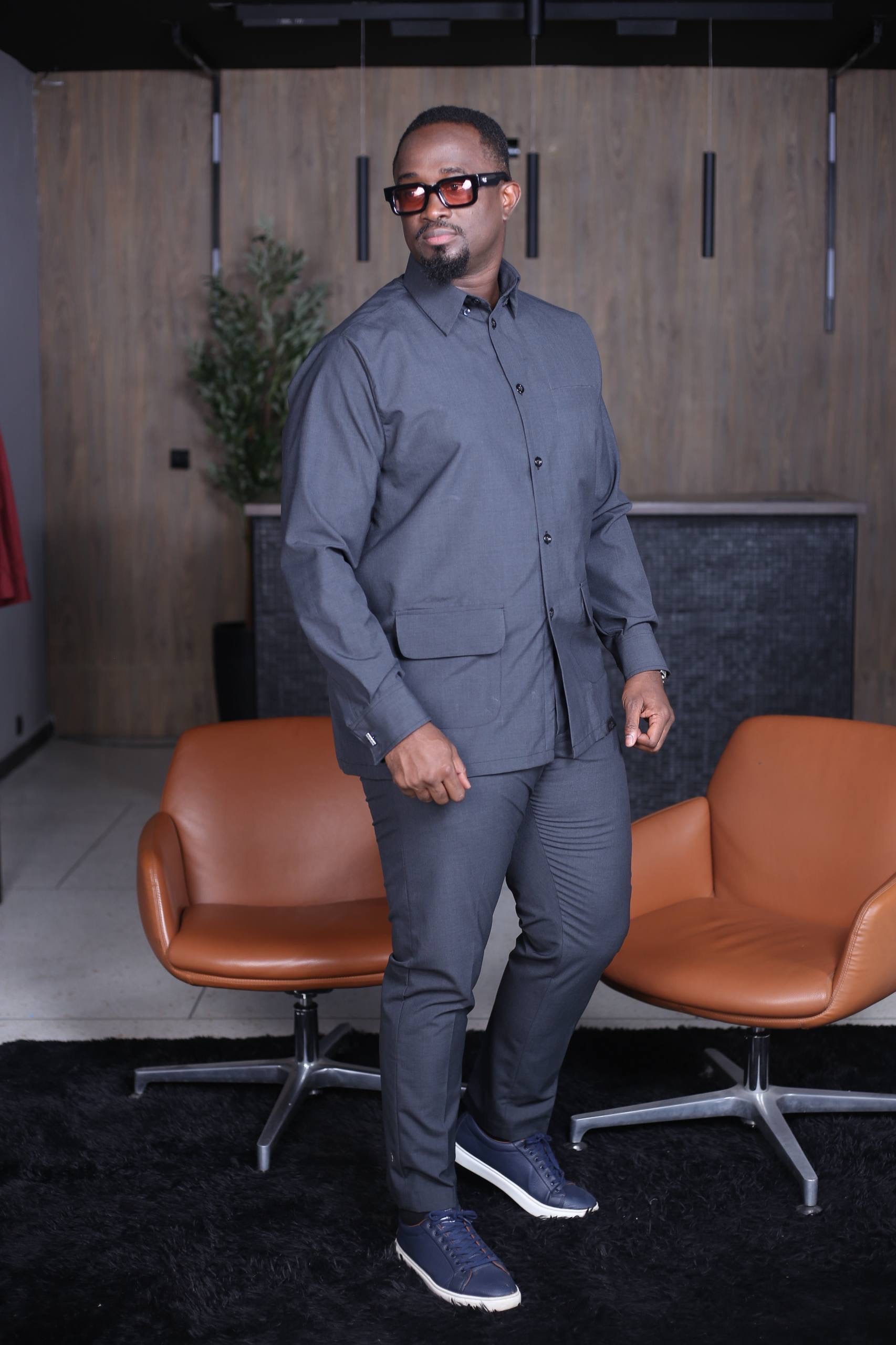 Ensemble Chemise Kômi - Gris
