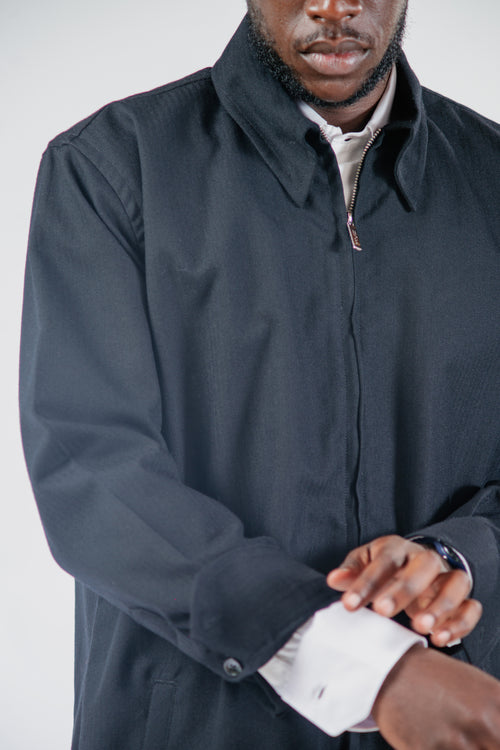 Surchemise Zip à Rayures Double Black II