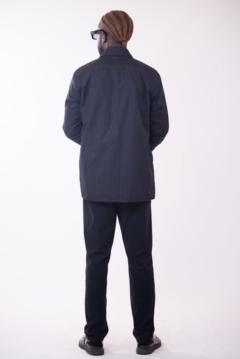 Surchemise Zip bleu nuit