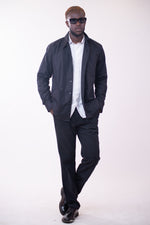 Surchemise Zip bleu nuit