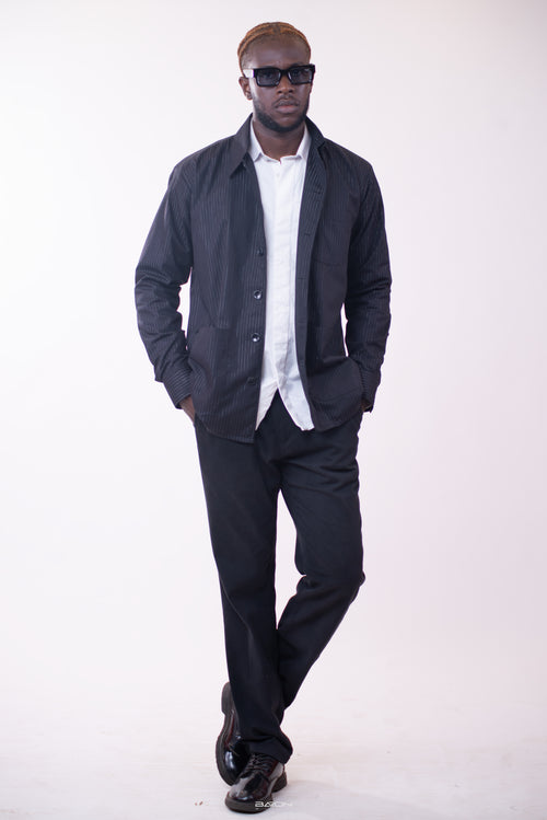 Surchemise Zip bleu nuit