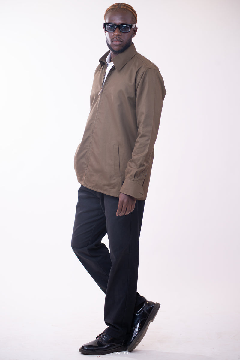 Surchemise Zip Vert Treillis