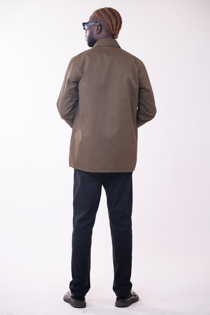 Surchemise Zip Vert Treillis