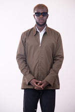 Surchemise Zip Vert Treillis