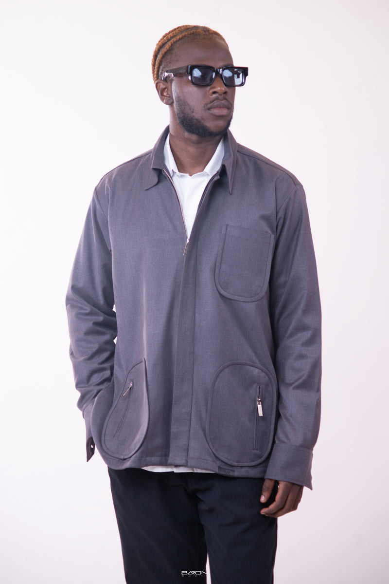 Surchemise Mansa Gris