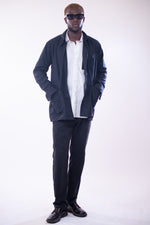 Surchemise Zip bleu nuit