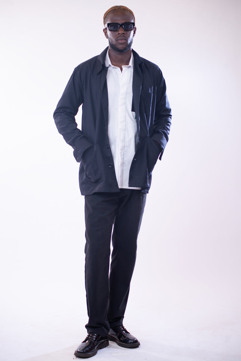 Surchemise Zip bleu nuit