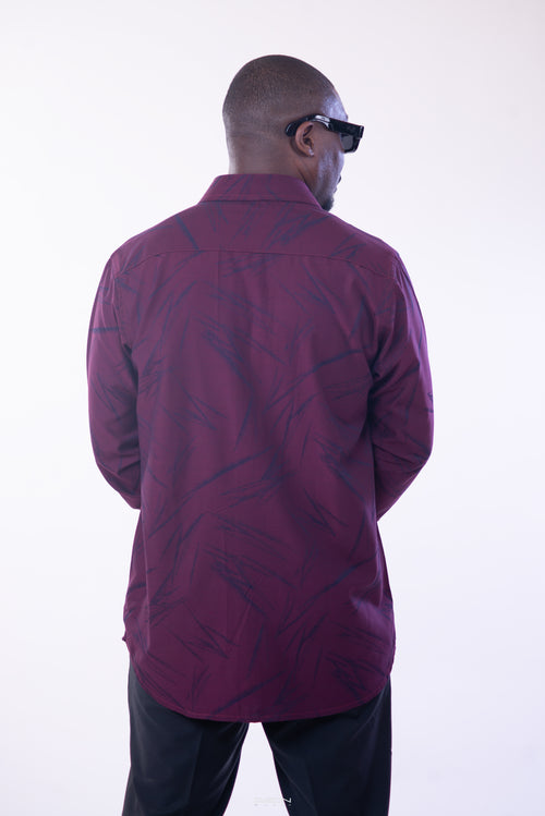 Chemise Crimson Bloom